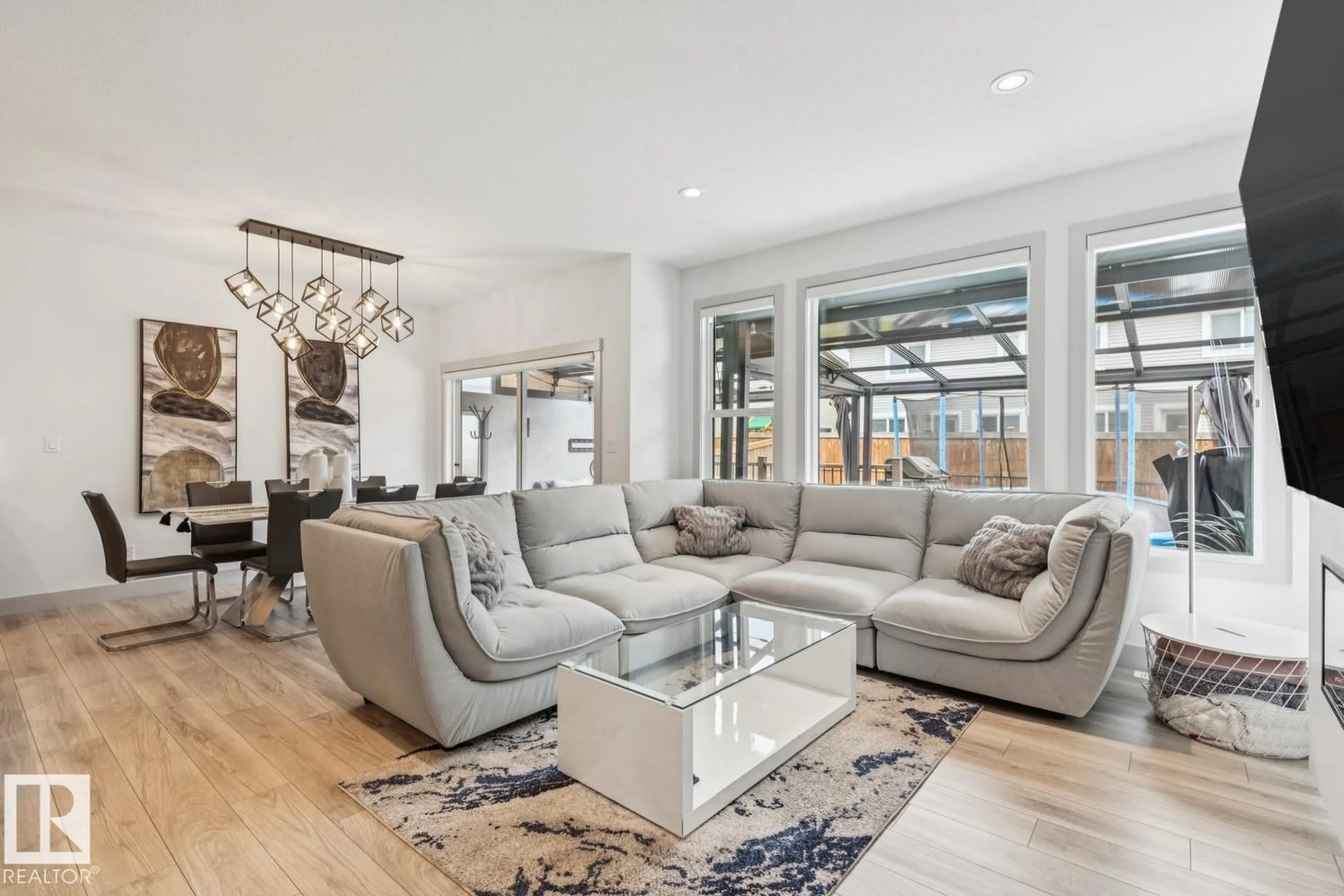 Living room with furniture, unknown for NW - 17618 63A ST, Edmonton Alberta T5Y0Y8