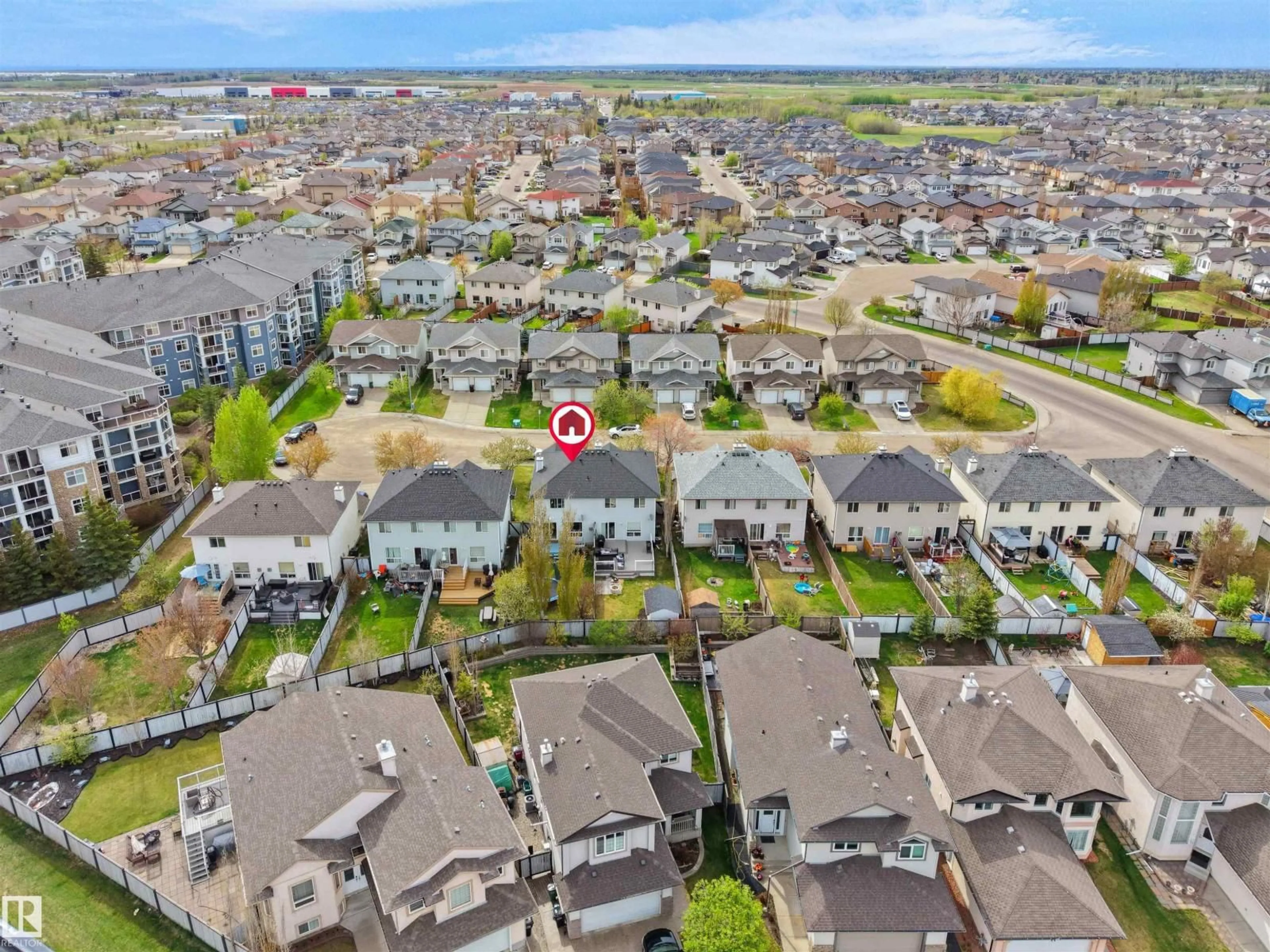 A pic from outside/outdoor area/front of a property/back of a property/a pic from drone, street for NW - 16121 131A ST, Edmonton Alberta T6V1X7
