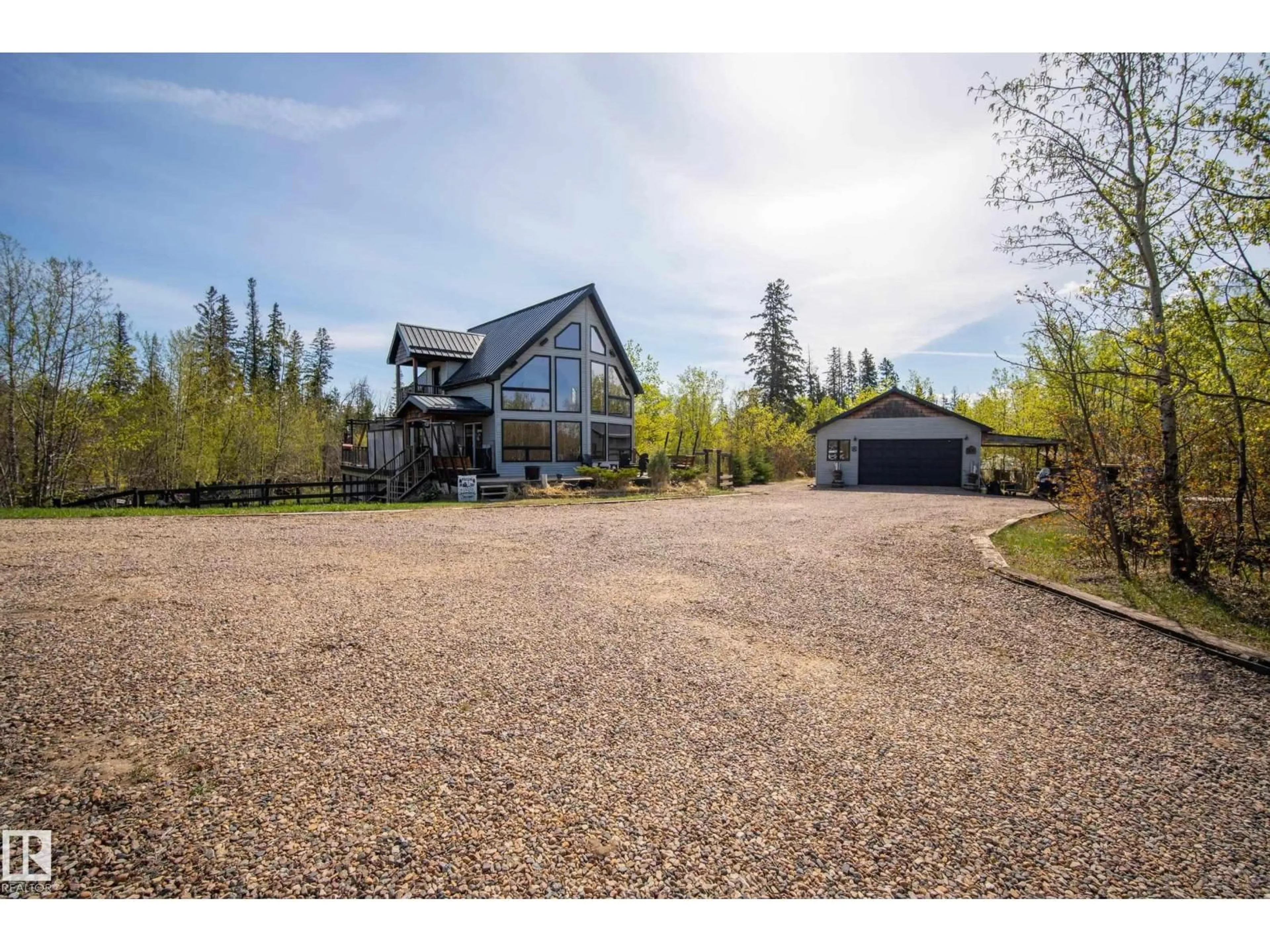A pic from outside/outdoor area/front of a property/back of a property/a pic from drone, unknown for #26 - 57108 RGE ROAD 220, Rural Sturgeon County Alberta T0A2W0