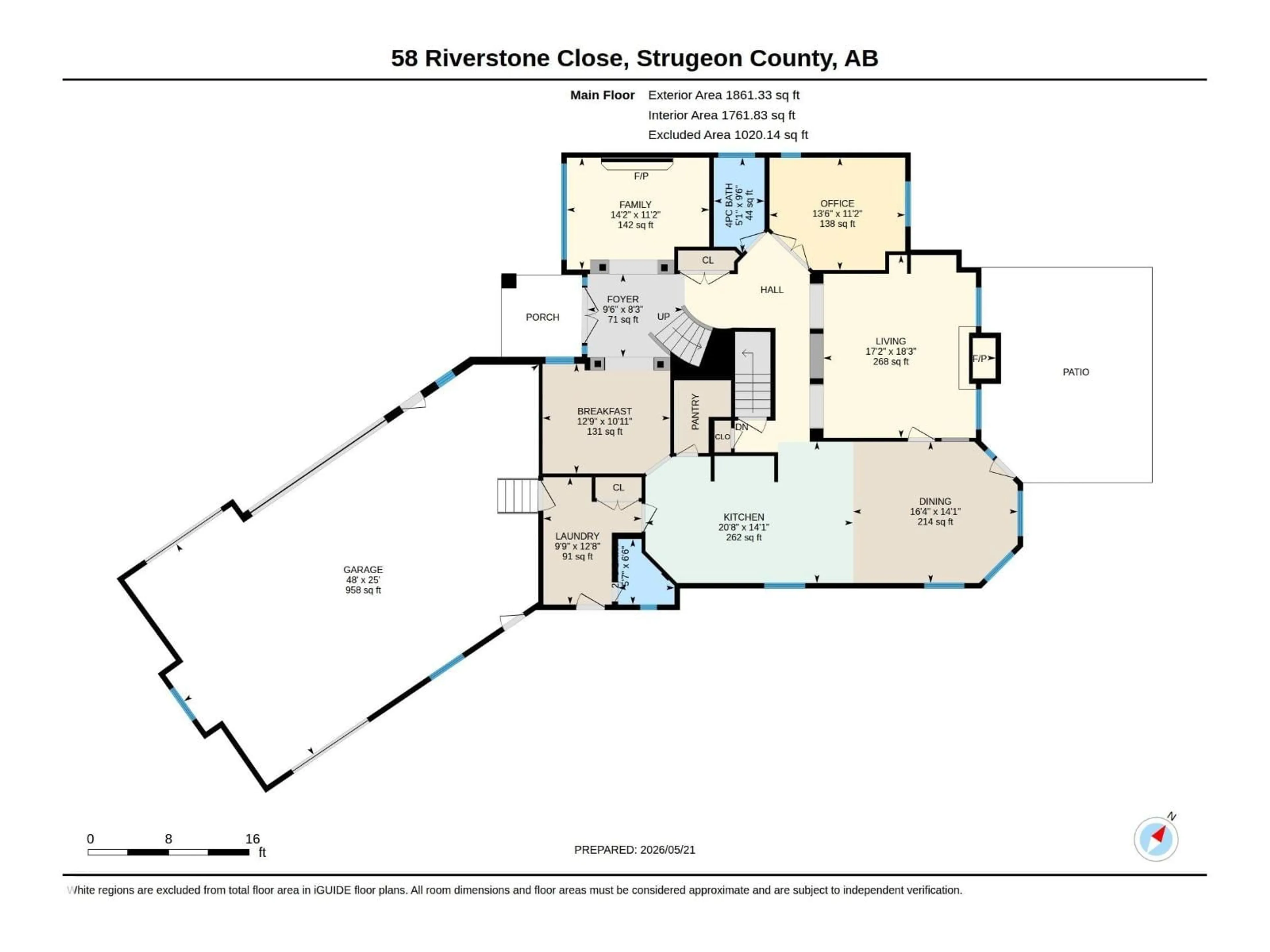 Floor plan for 58 RIVERSTONE CL, Rural Sturgeon County Alberta T8T0B9