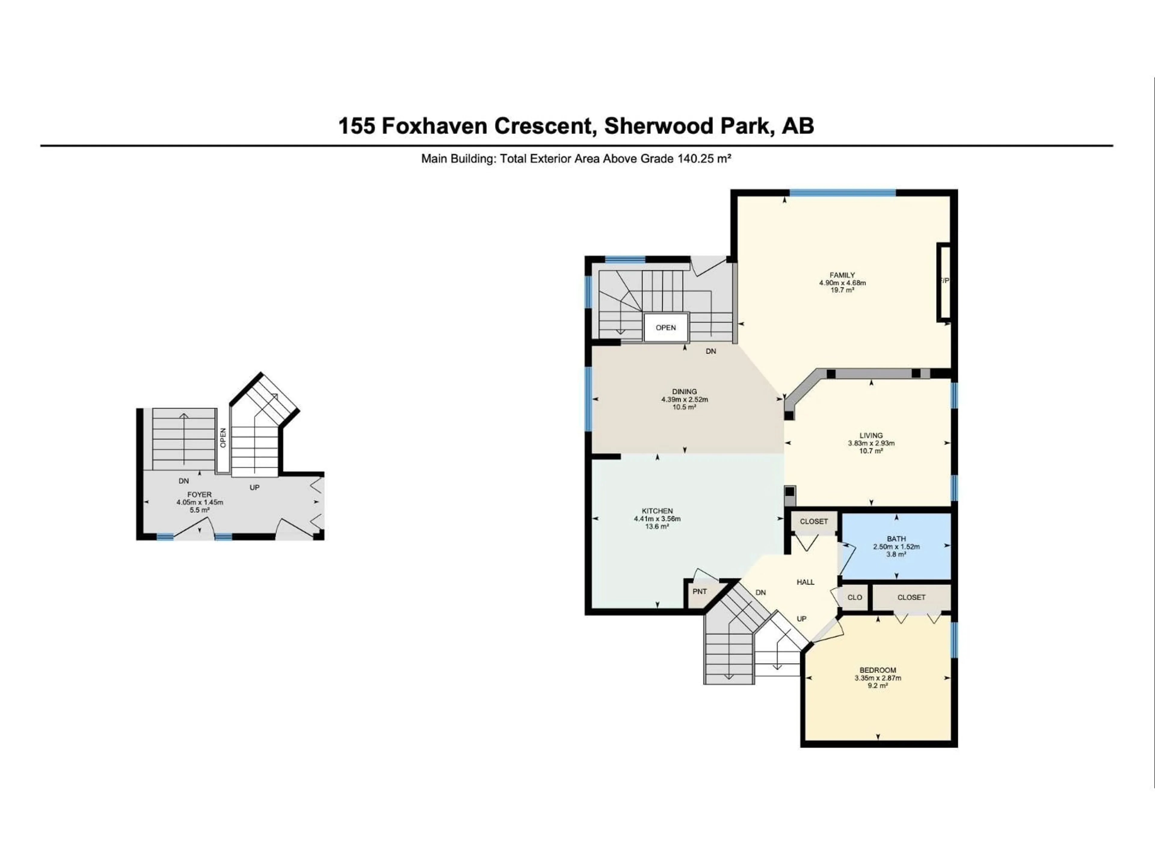 Floor plan for 155 FOXHAVEN CR, Sherwood Park Alberta T8A6E2