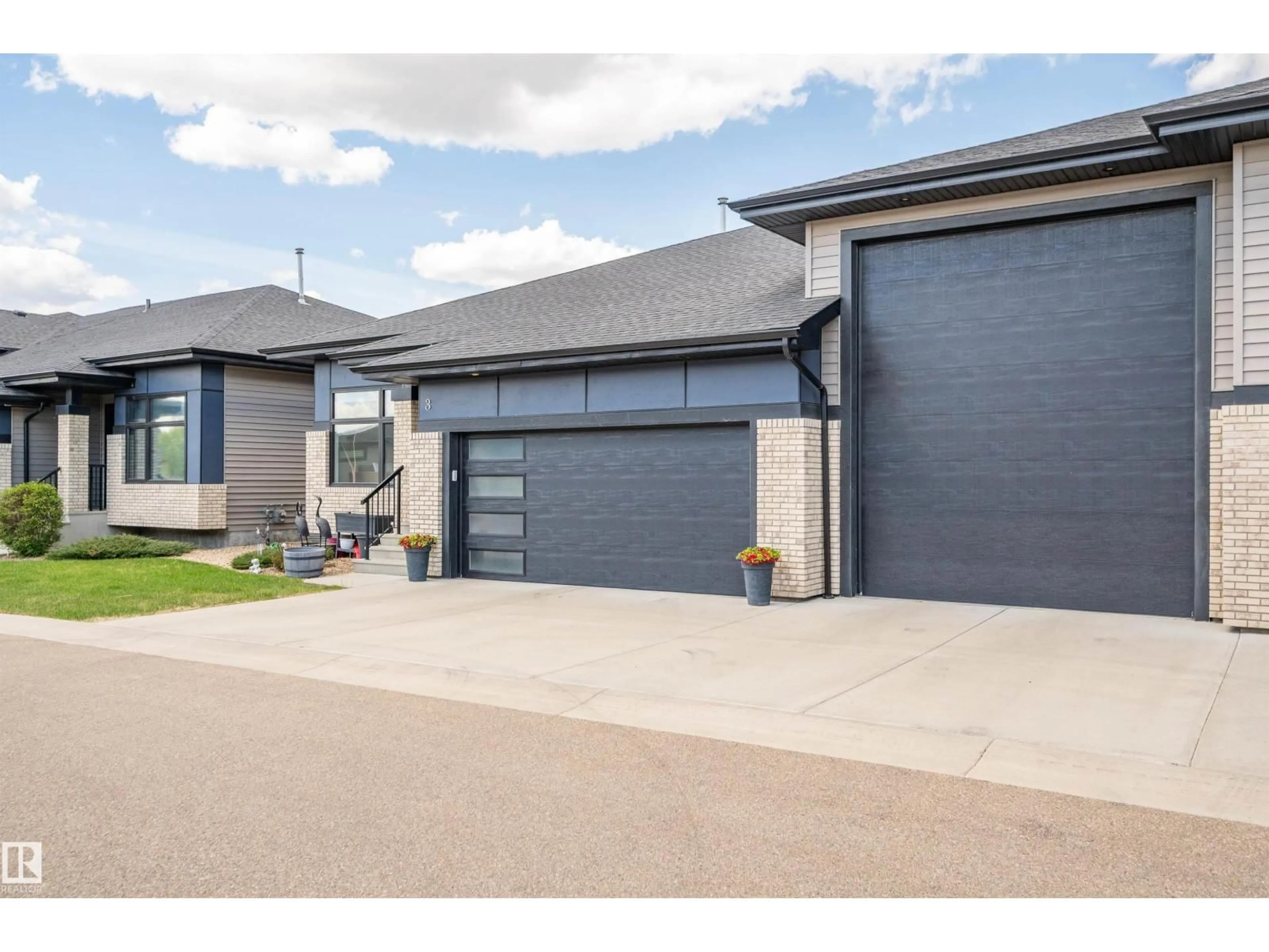Home with brick exterior material, street for #3 - 103 ALLARD LI, Edmonton Alberta T6W0R5