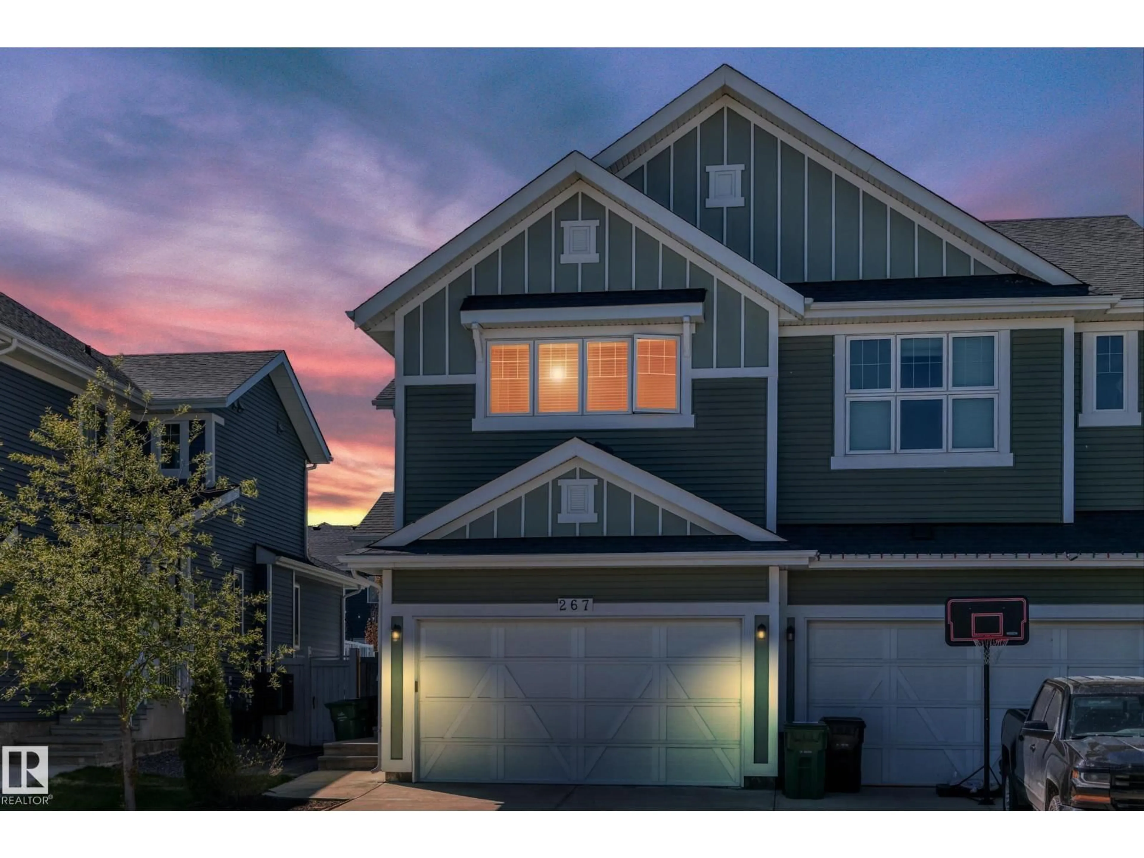 Home with vinyl exterior material, street for 267 STURTZ BN, Leduc Alberta T9E0X4