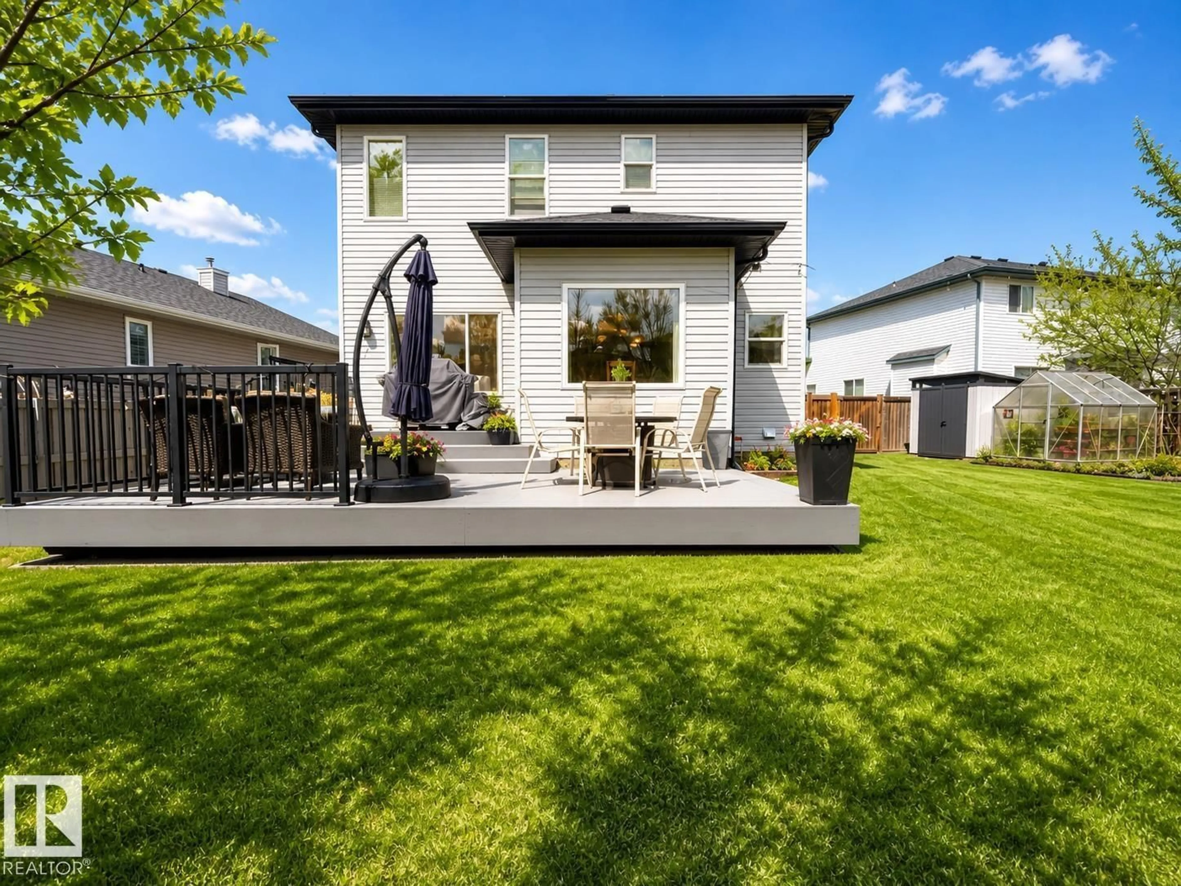 Home with vinyl exterior material, street for 112 LAKELAND PT, Beaumont Alberta T4X0B4