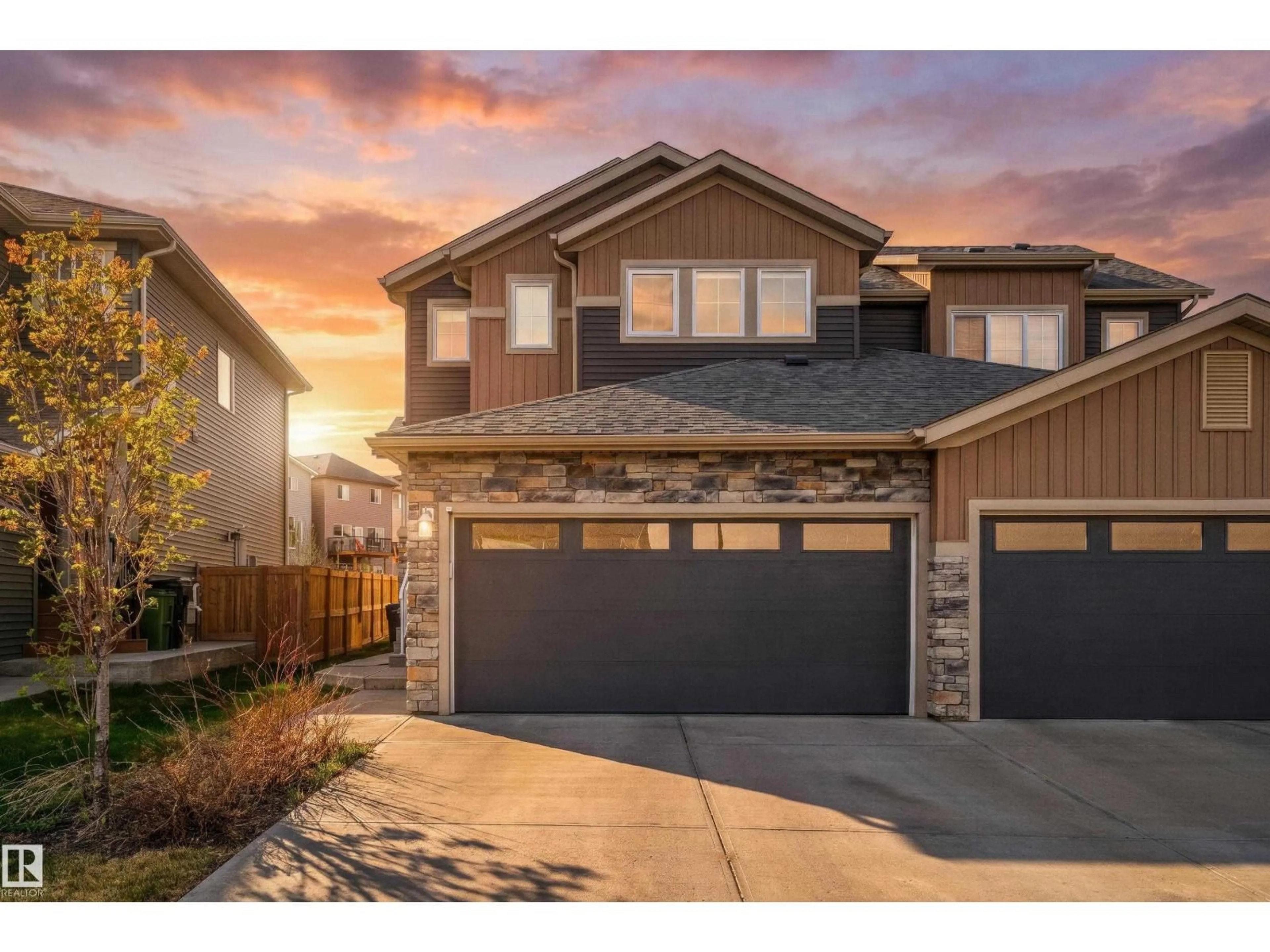 Home with brick exterior material, street for 5106 LARK CR, Edmonton Alberta T5S0N9