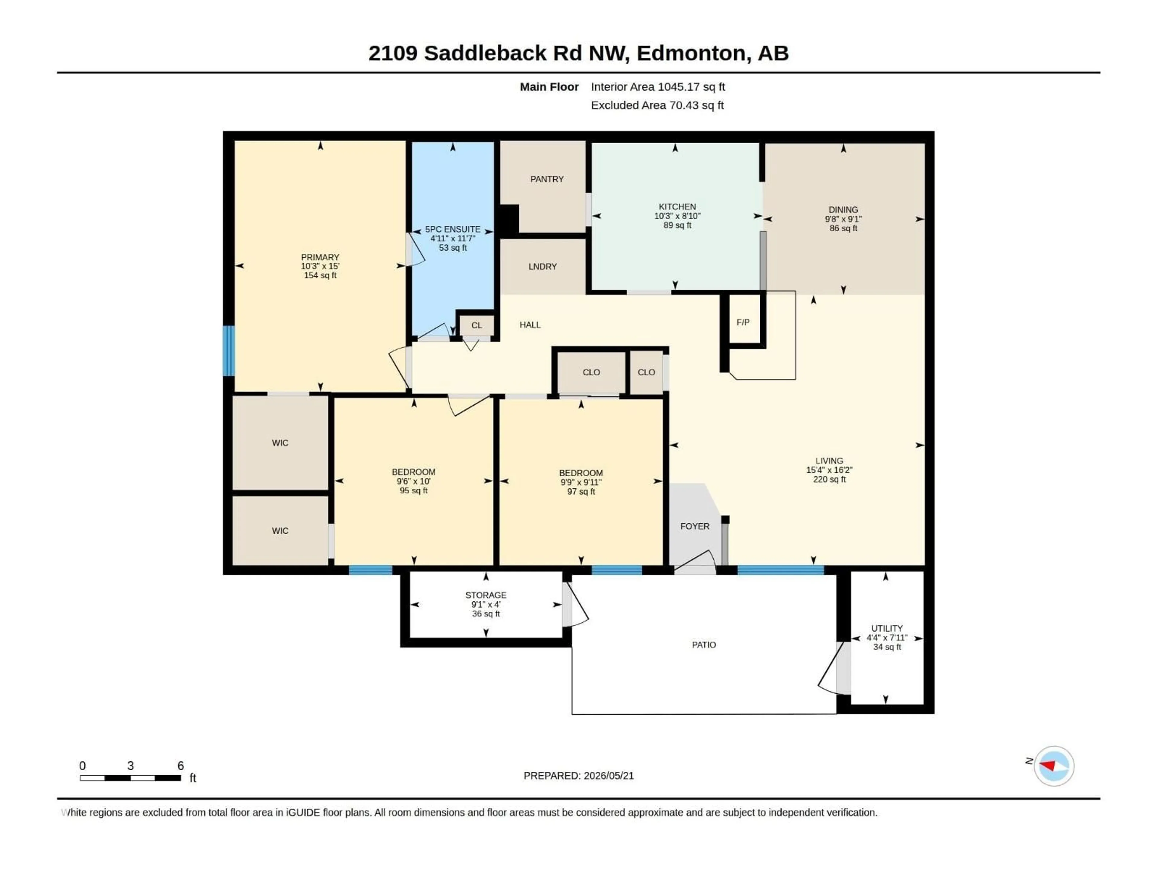 Floor plan for 2109 SADDLEBACK RD, Edmonton Alberta T6J4T4