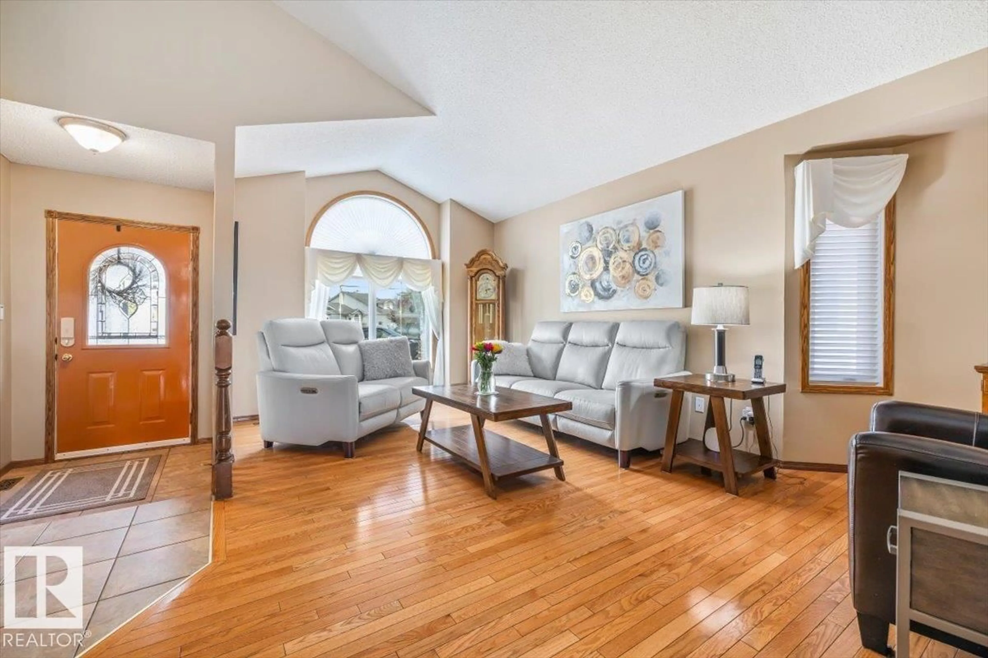 Living room with furniture, unknown for NW - 5611 152B AV, Edmonton Alberta T5A4X8