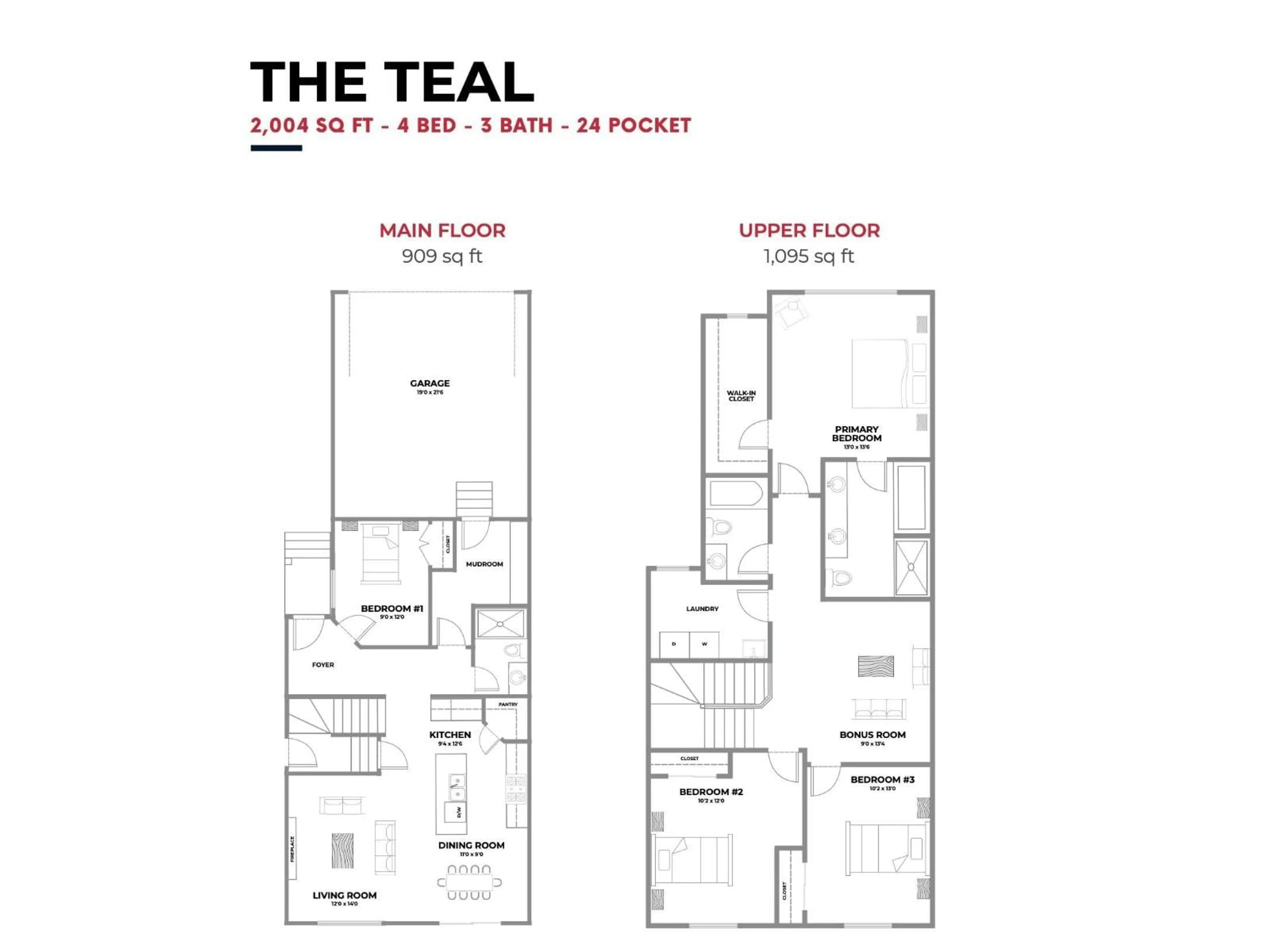 Floor plan for 1093 STARLING DRIVE, Edmonton Alberta T5V0A2