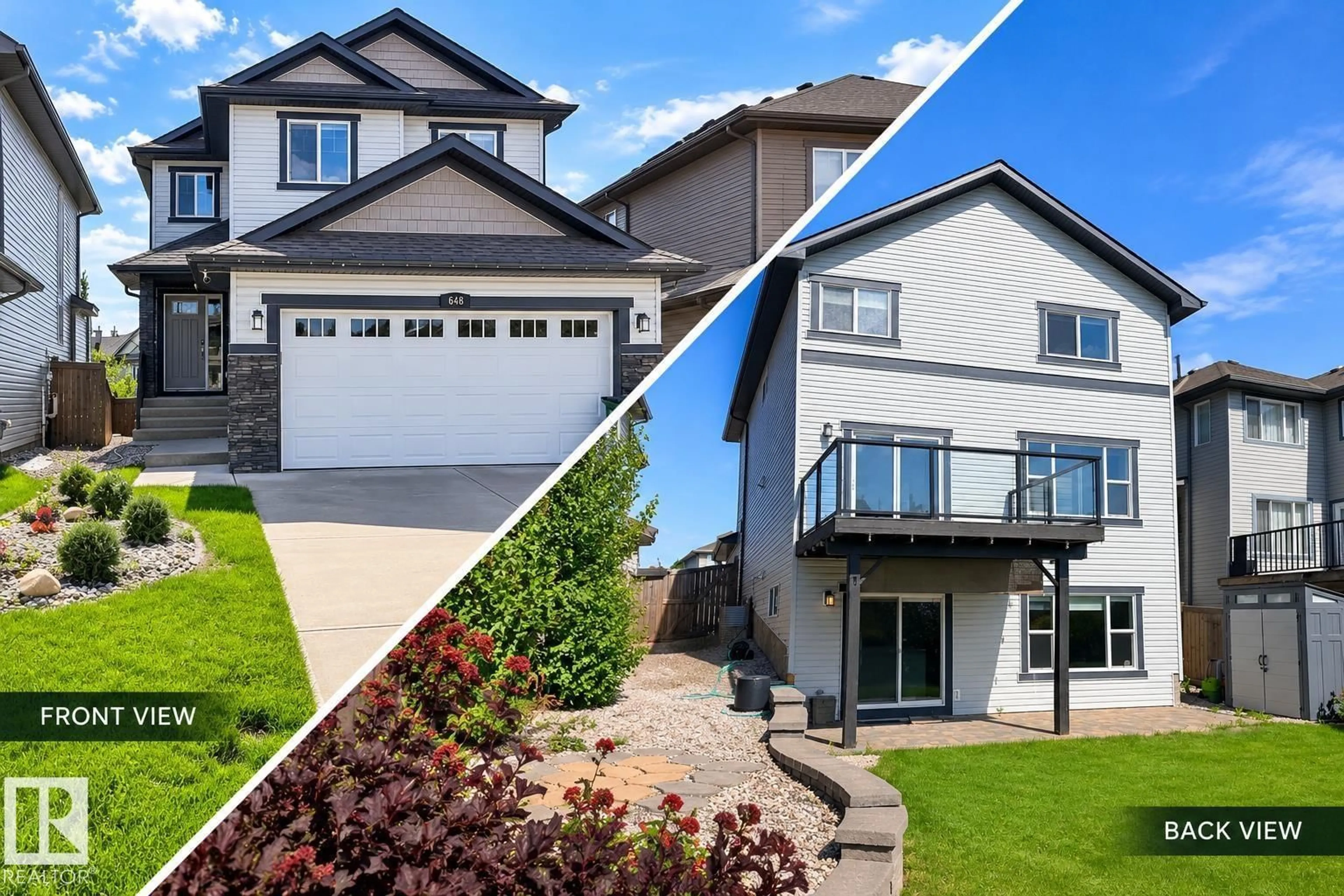 Home with vinyl exterior material, street for SW - 648 178 ST, Edmonton Alberta T6W2L6