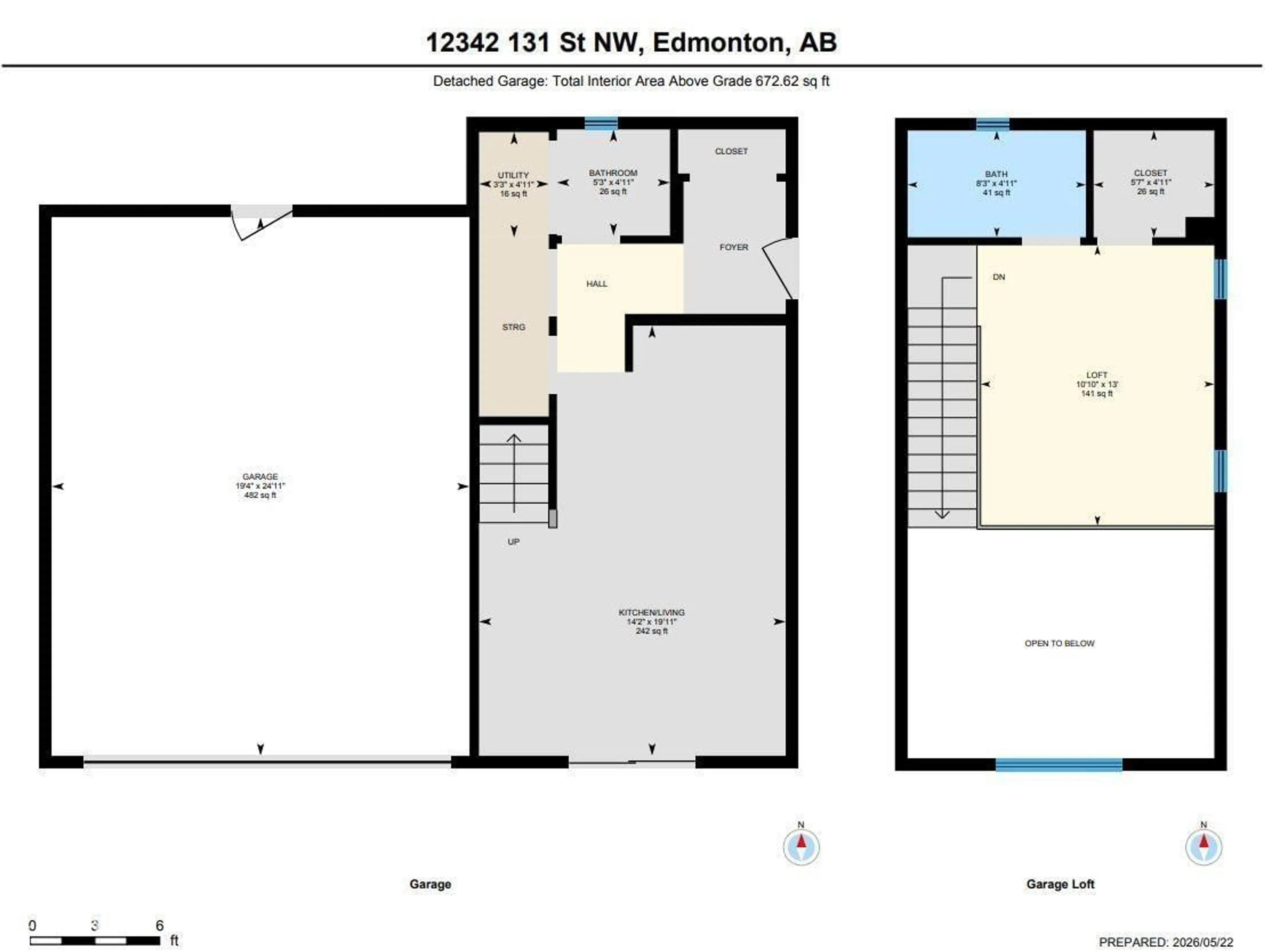 Floor plan for NW - 12342 131 ST, Edmonton Alberta T5L1M3