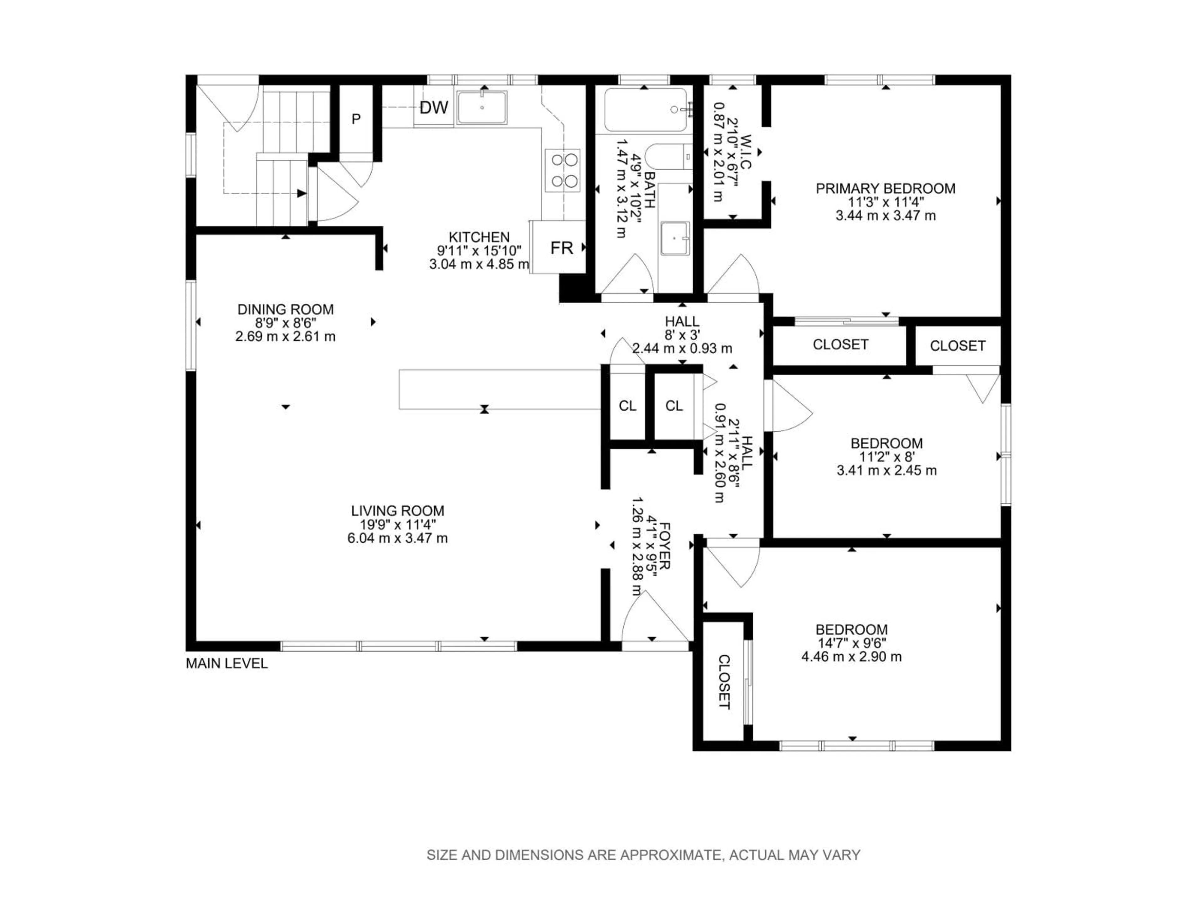 Floor plan for 3748 117 ST, Edmonton Alberta T6J1S7