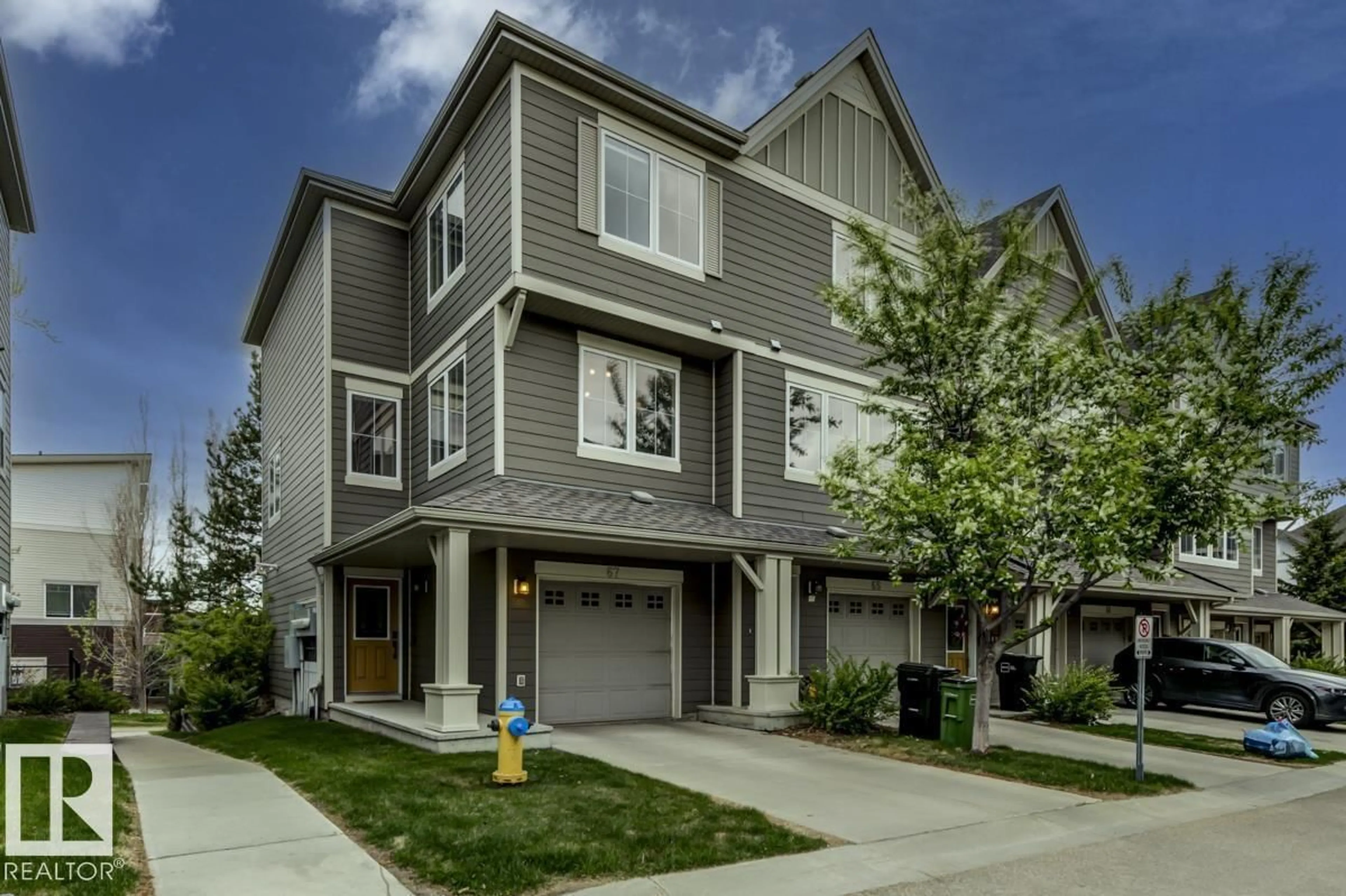 Home with vinyl exterior material, street for #67 - 603 WATT BV, Edmonton Alberta T6X0P3
