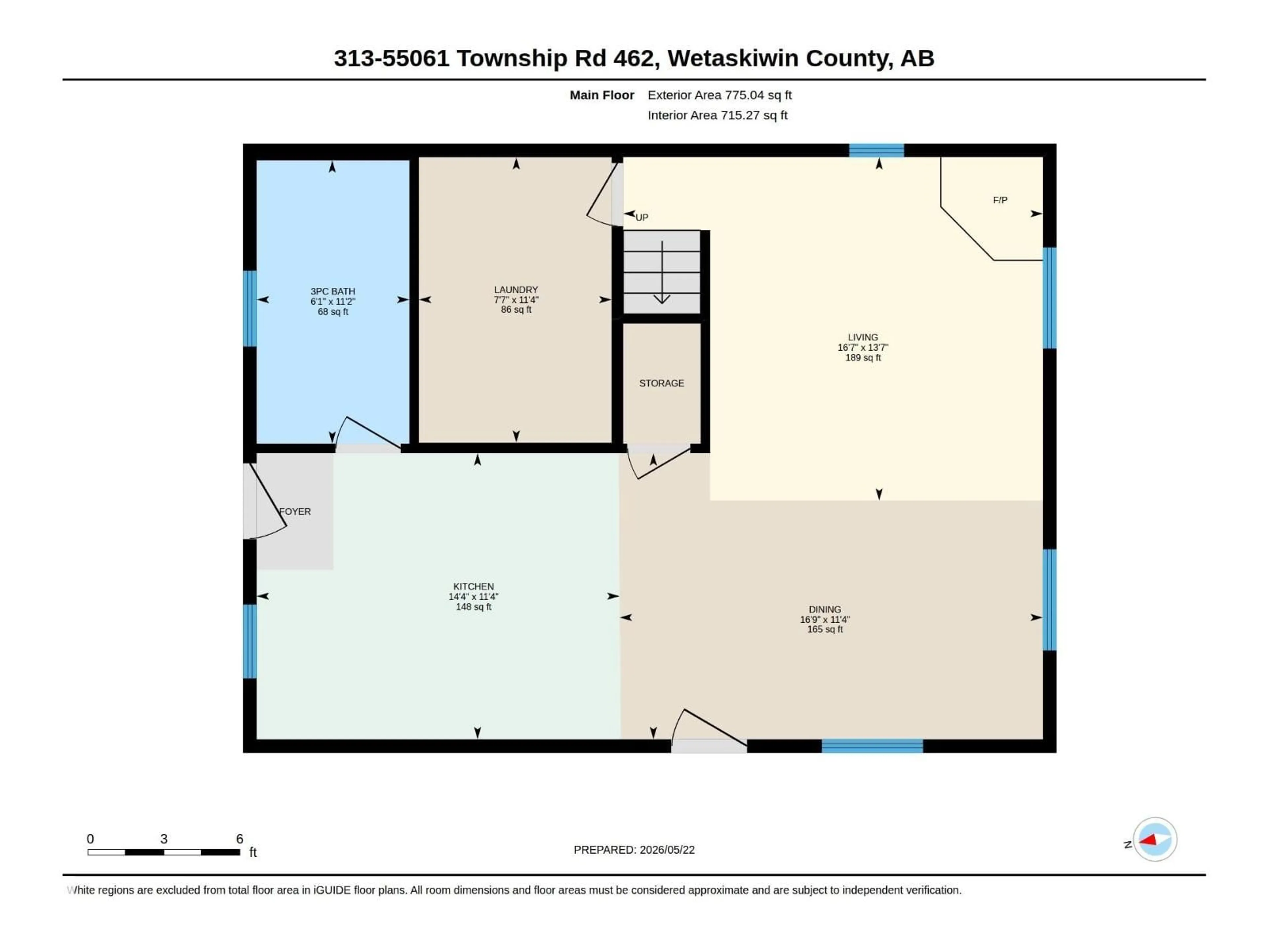 Floor plan for 313 - 55061 TWP ROAD 462, Rural Wetaskiwin County Alberta T0C0T0