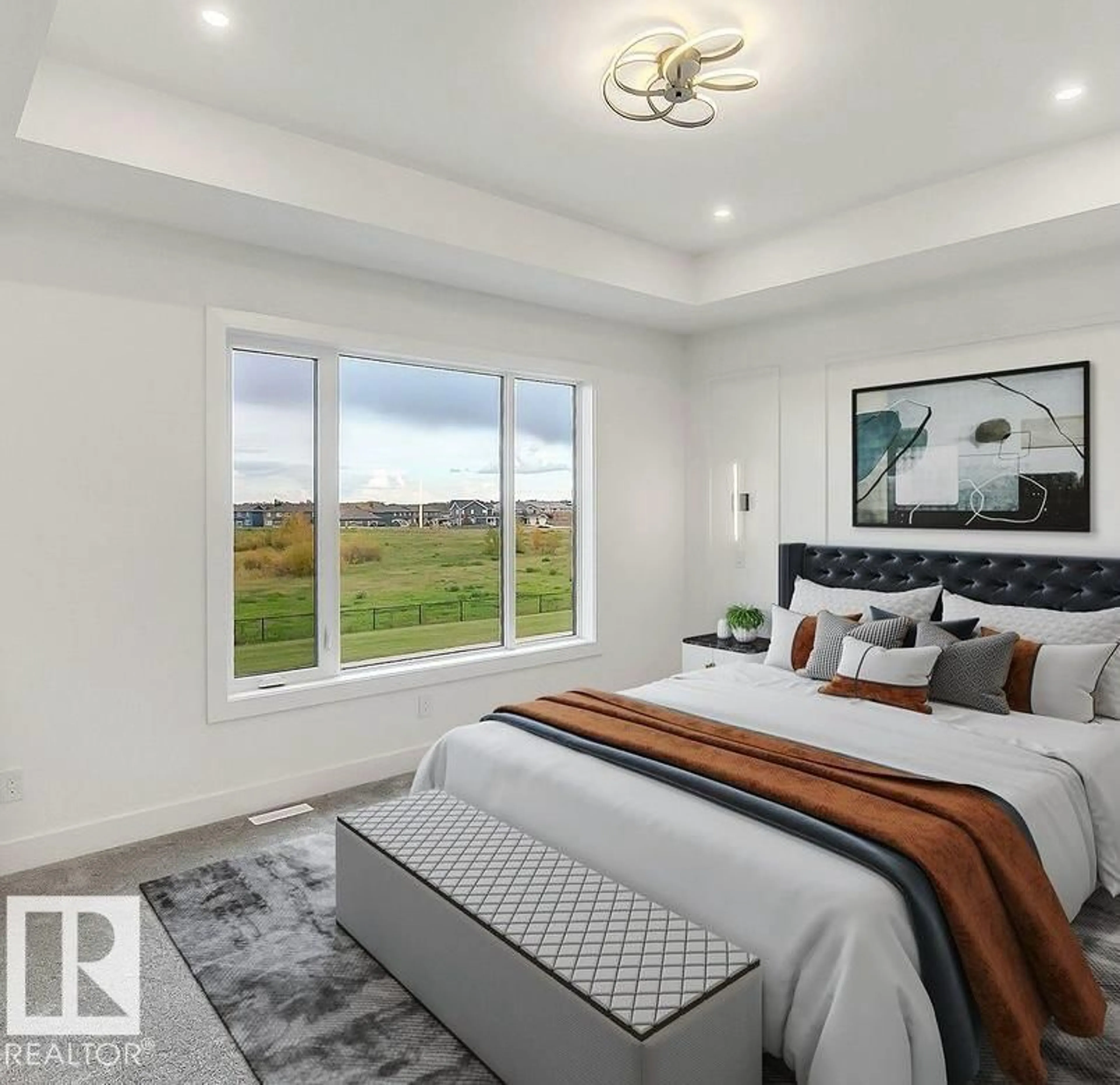 Bedroom with bed, unknown for 13032 186 AV, Edmonton Alberta T6V0N3