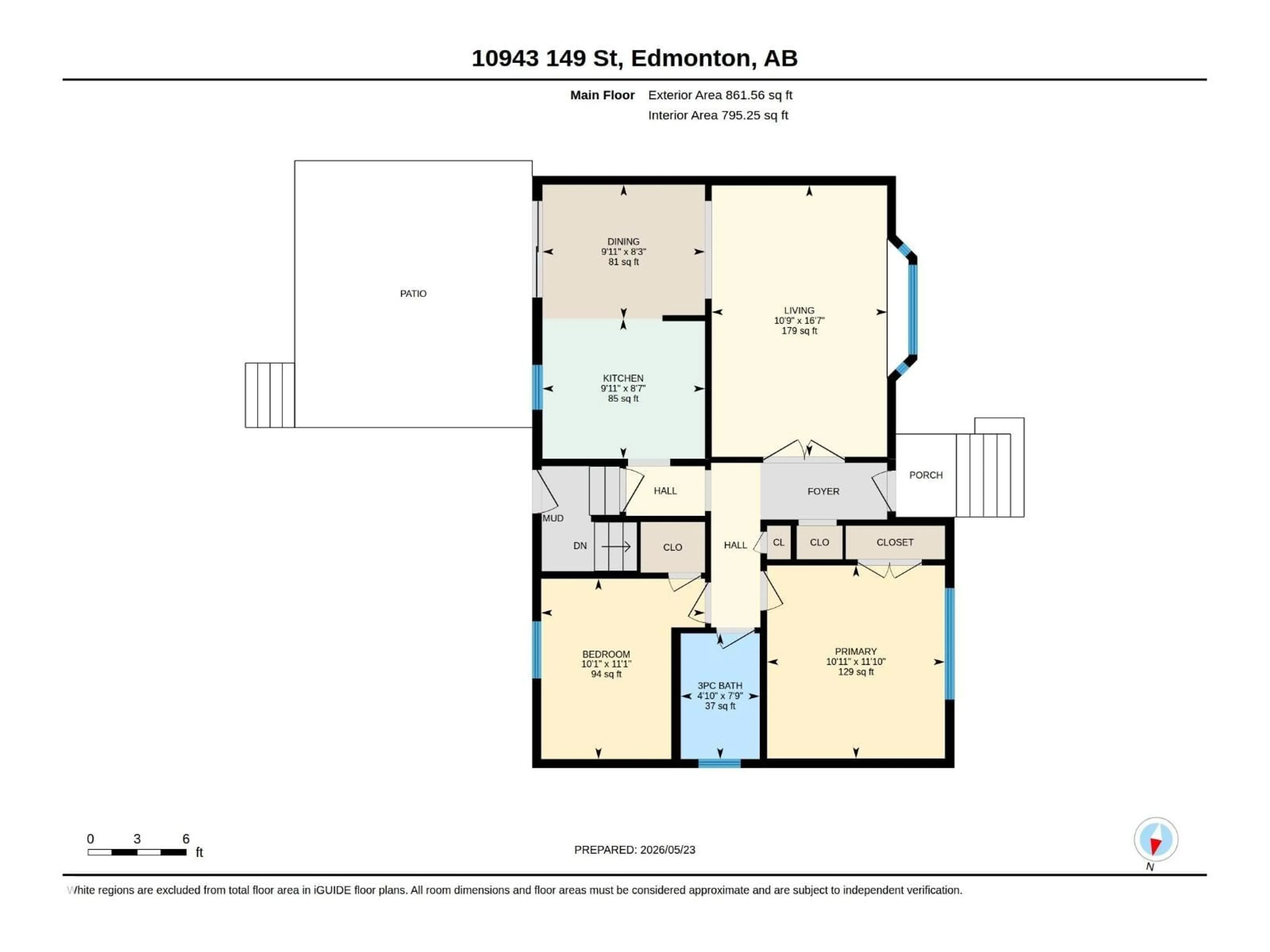 Floor plan for NW - 10943 149 ST, Edmonton Alberta T5P1M7