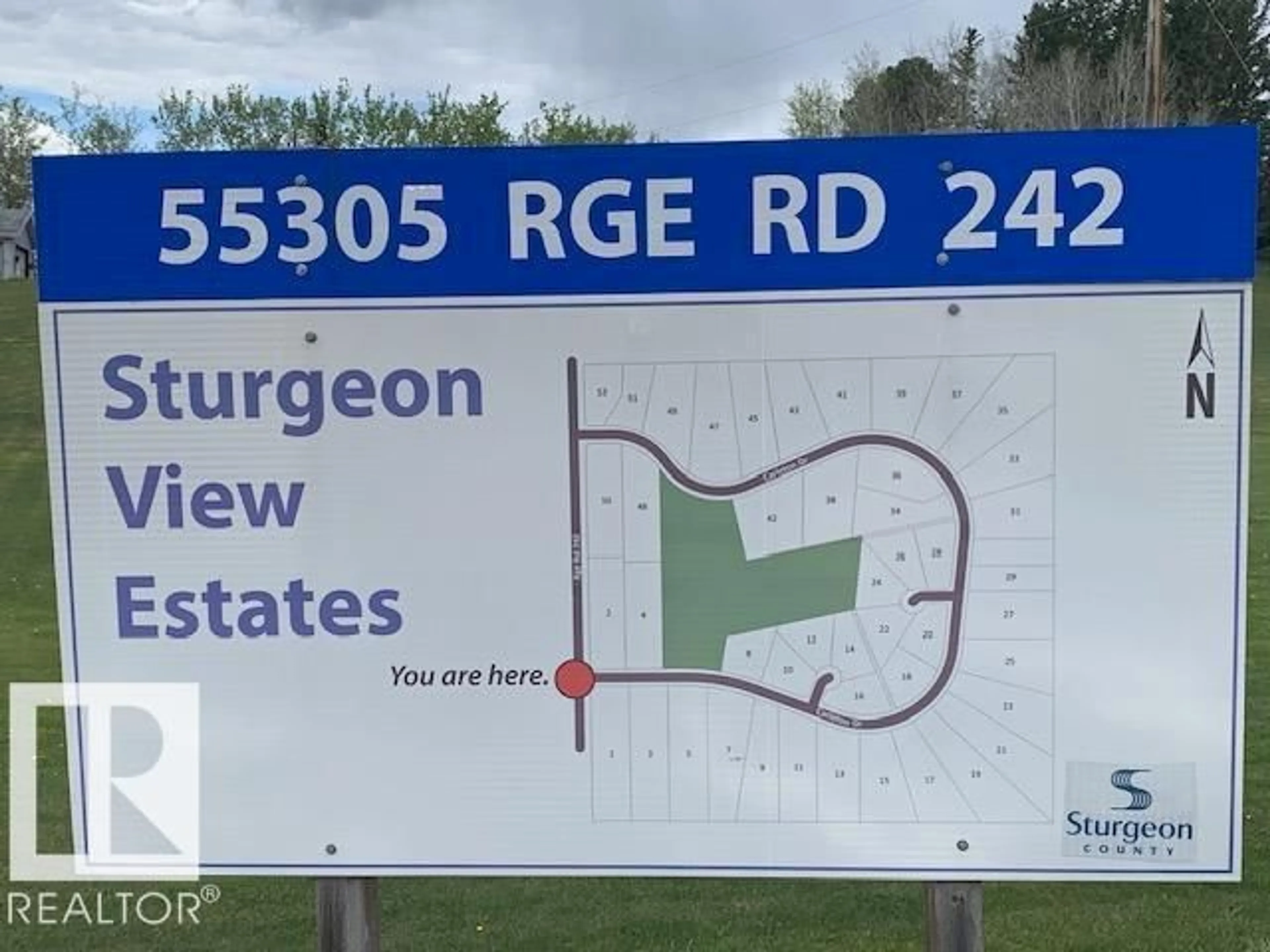 Picture of a map for 55305 - 18 RANGE RD 242, Rural Sturgeon County Alberta T8T1Y1