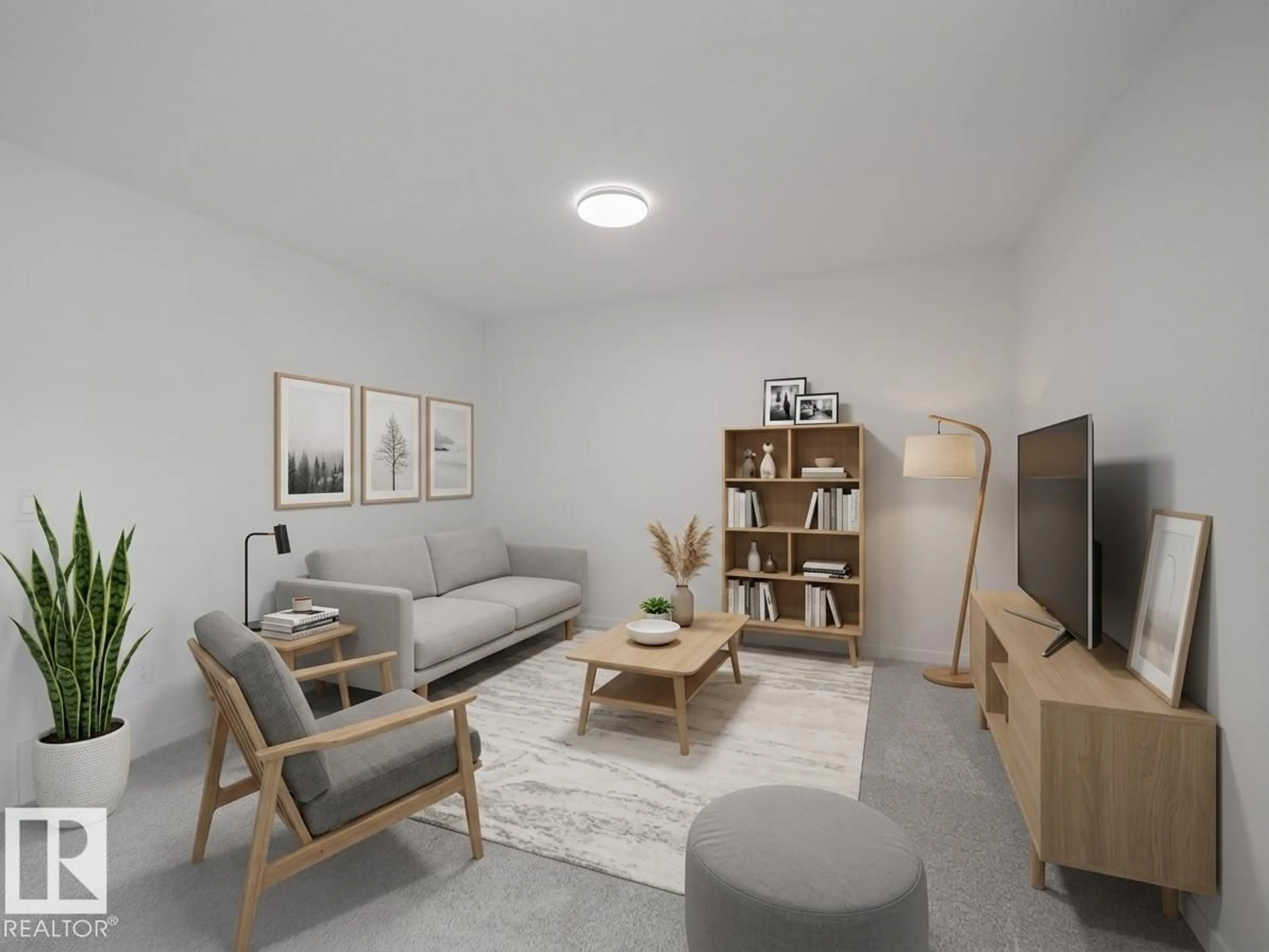 Living room with furniture, unknown for NW - 2515 211 ST, Edmonton Alberta T6M3H1