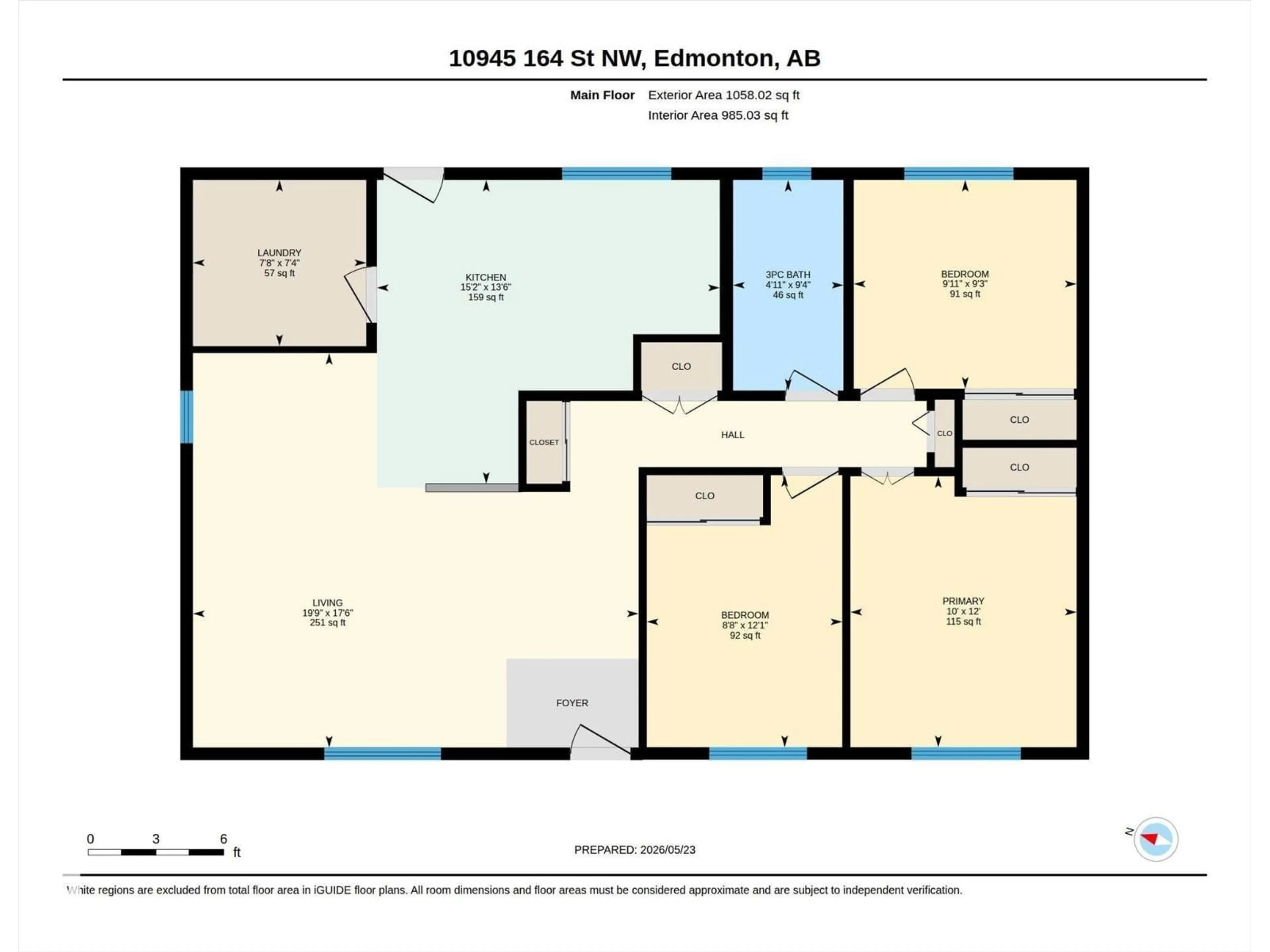 Floor plan for NW - 10945 164 ST, Edmonton Alberta T5P3S2