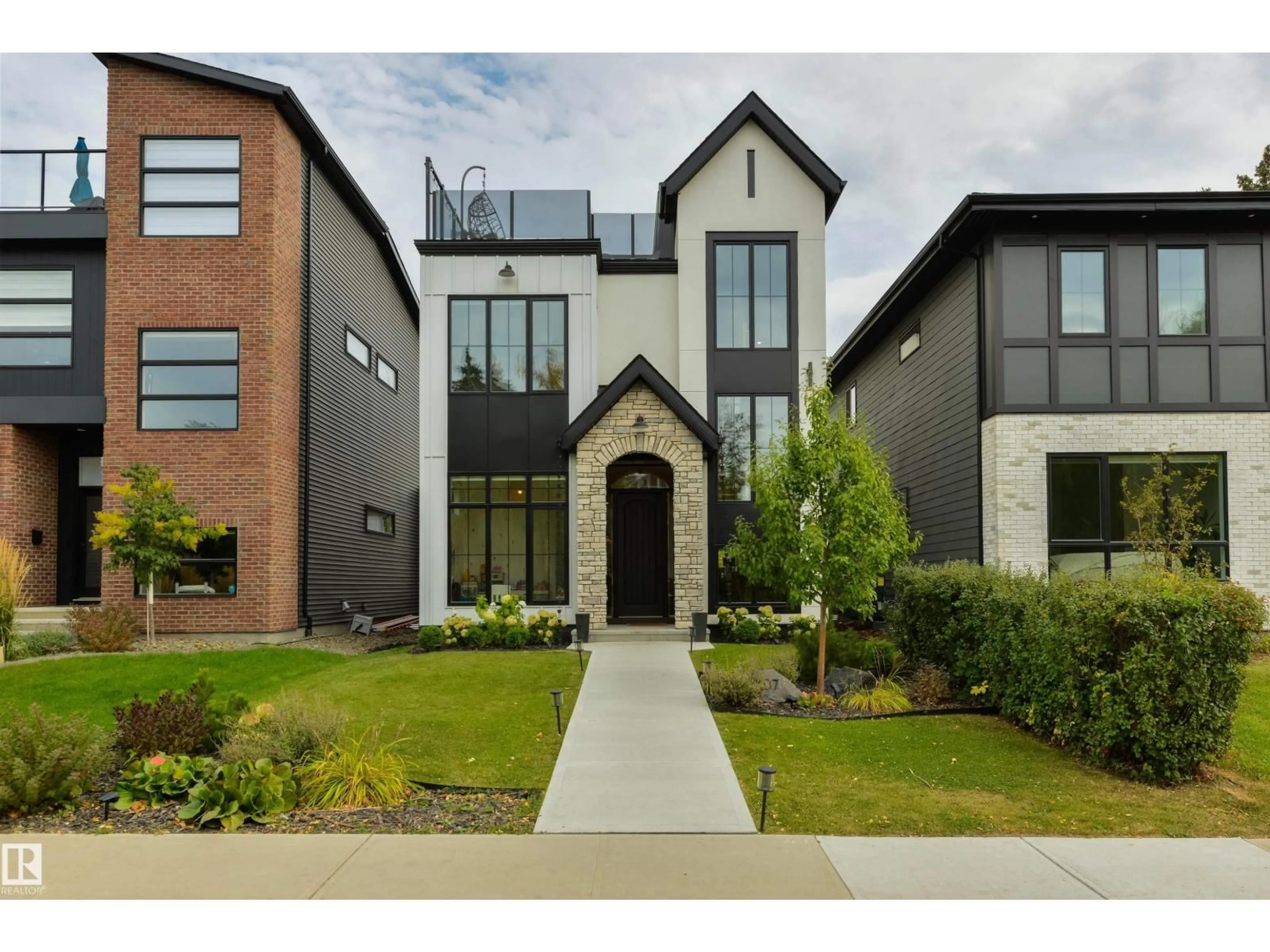 Home with brick exterior material, street for 8107 144 ST, Edmonton Alberta T5R0R3