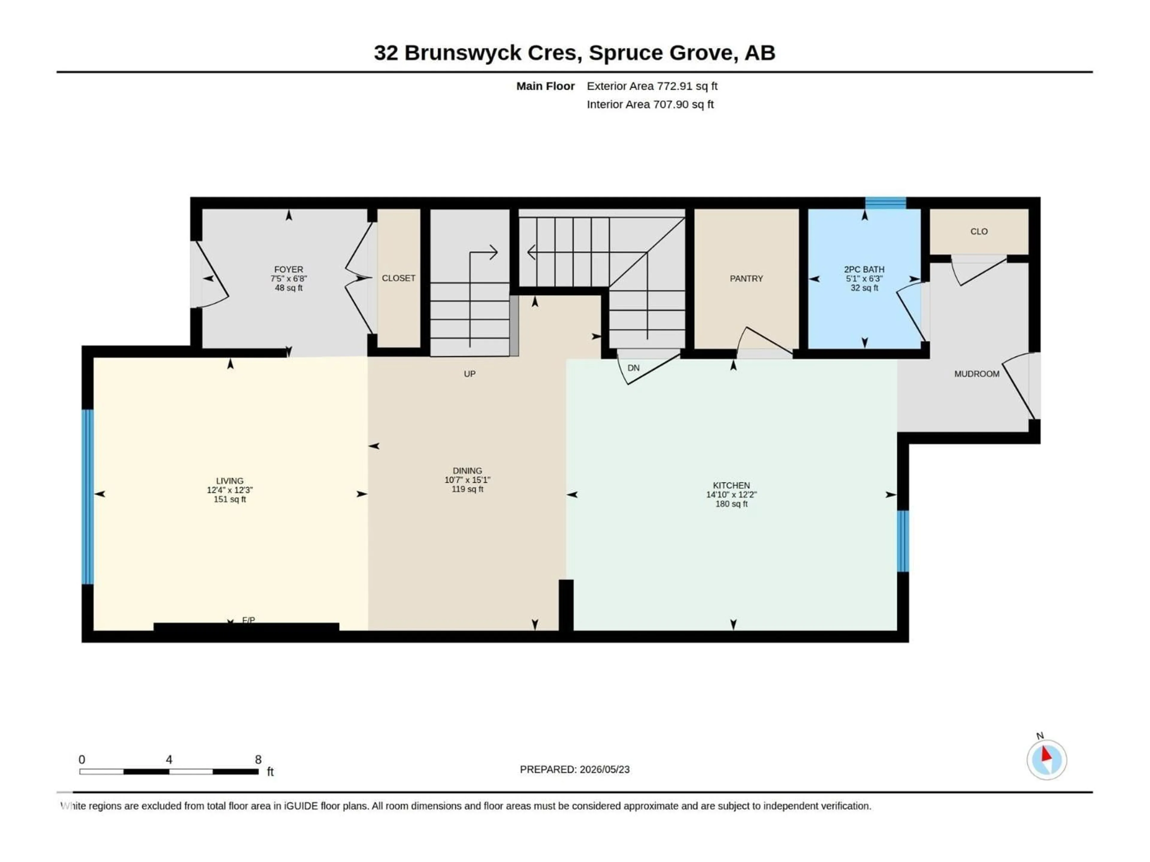 Floor plan for 32 BRUNSWYCK CR, Spruce Grove Alberta T7X0Y9