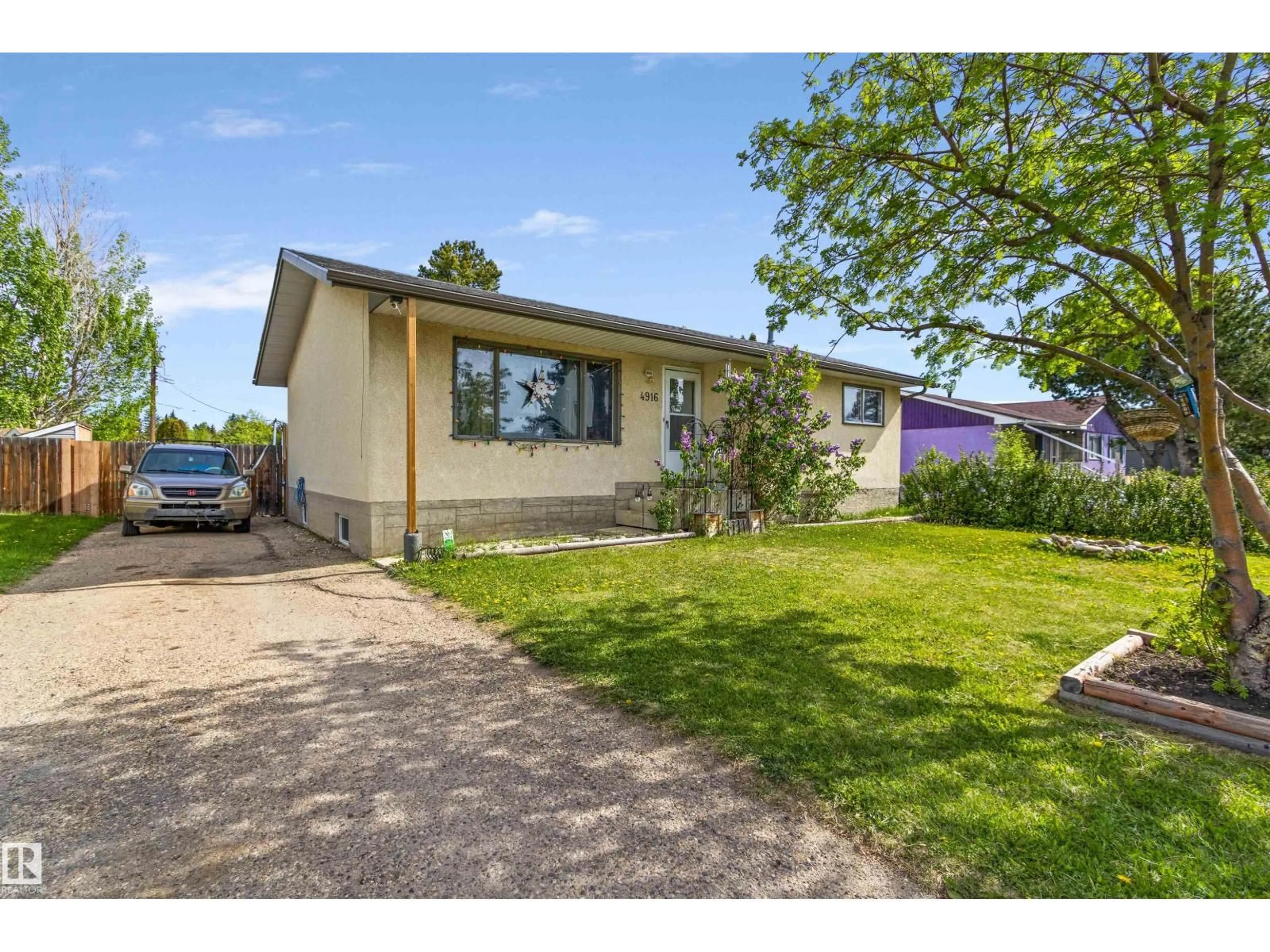 A pic from outside/outdoor area/front of a property/back of a property/a pic from drone, street for 4916 54A AV, Drayton Valley Alberta T7A1A3