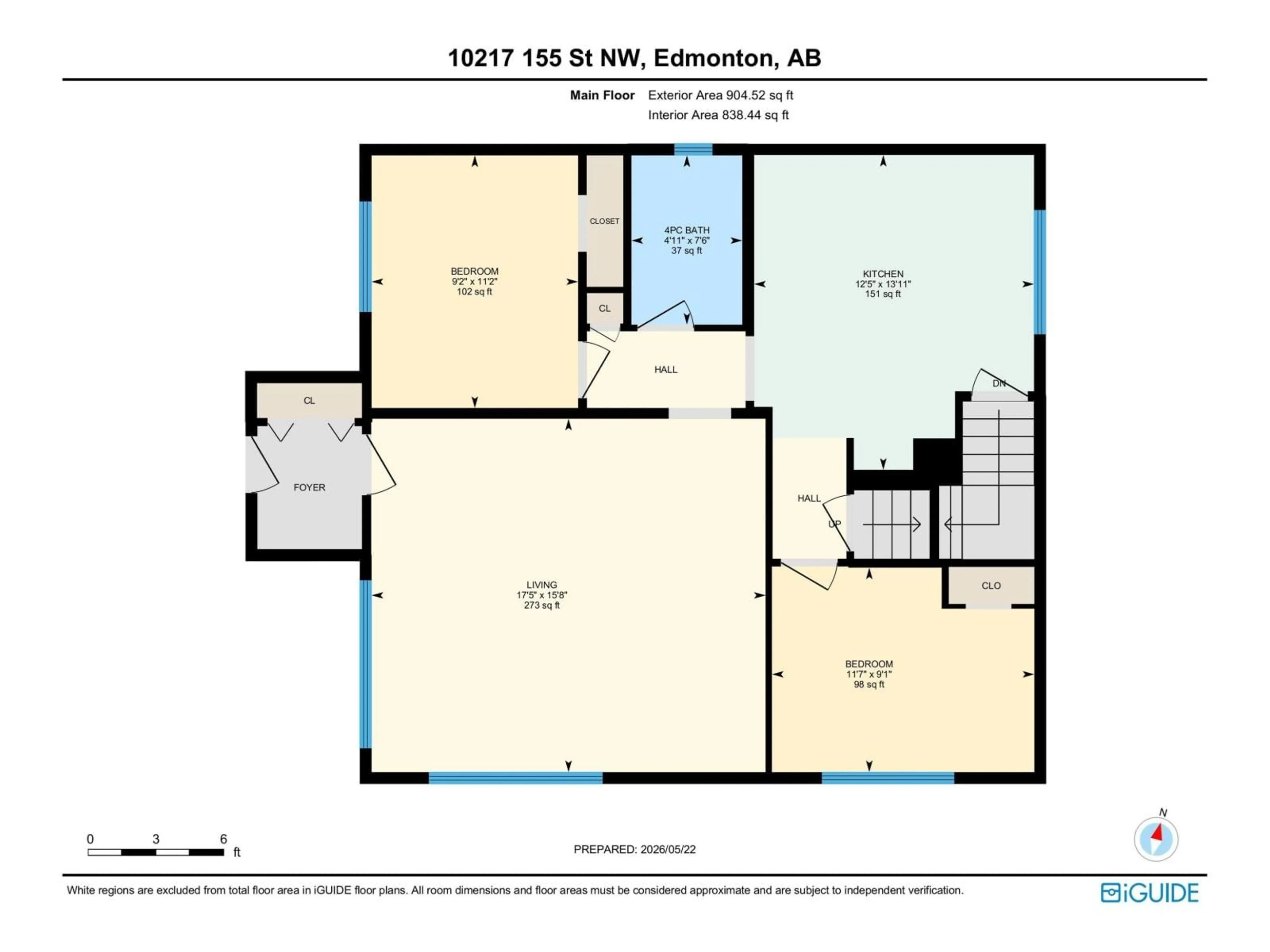 Floor plan for NW - 10217 155 ST, Edmonton Alberta T5P2L8