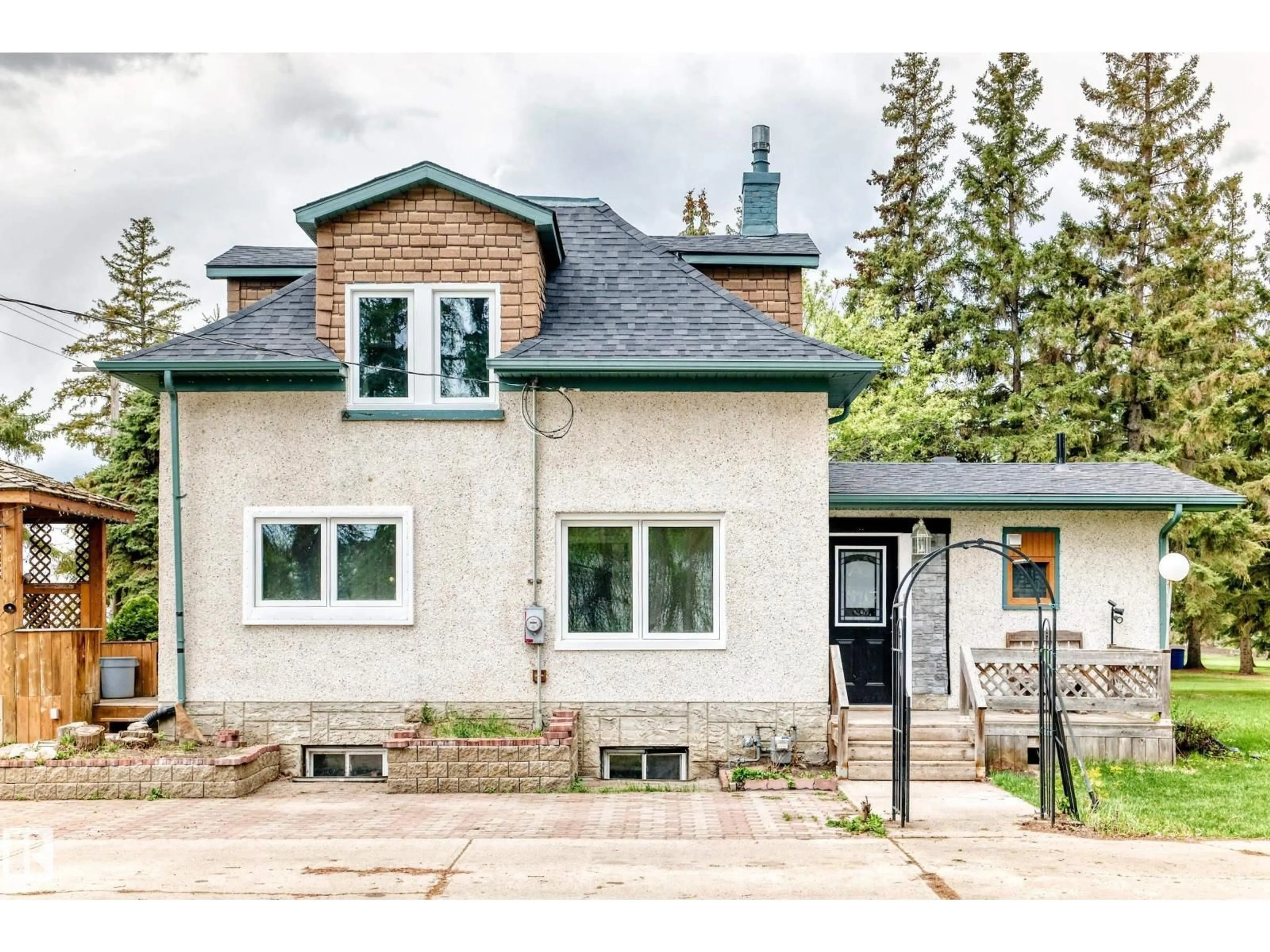 Home with brick exterior material, street for 21252 TWP ROAD 550, Rural Strathcona County Alberta T8L4B8