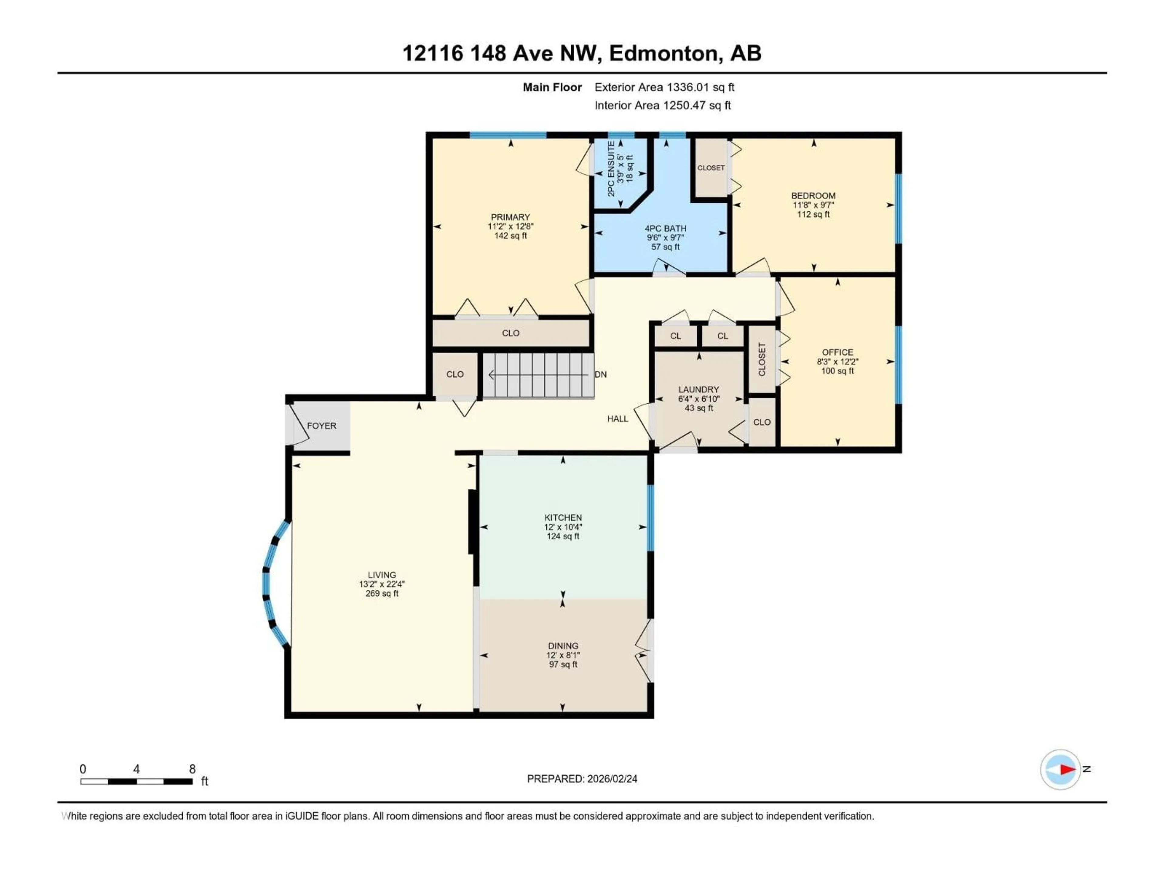 Floor plan for 12116 148 AV, Edmonton Alberta T5K1V6