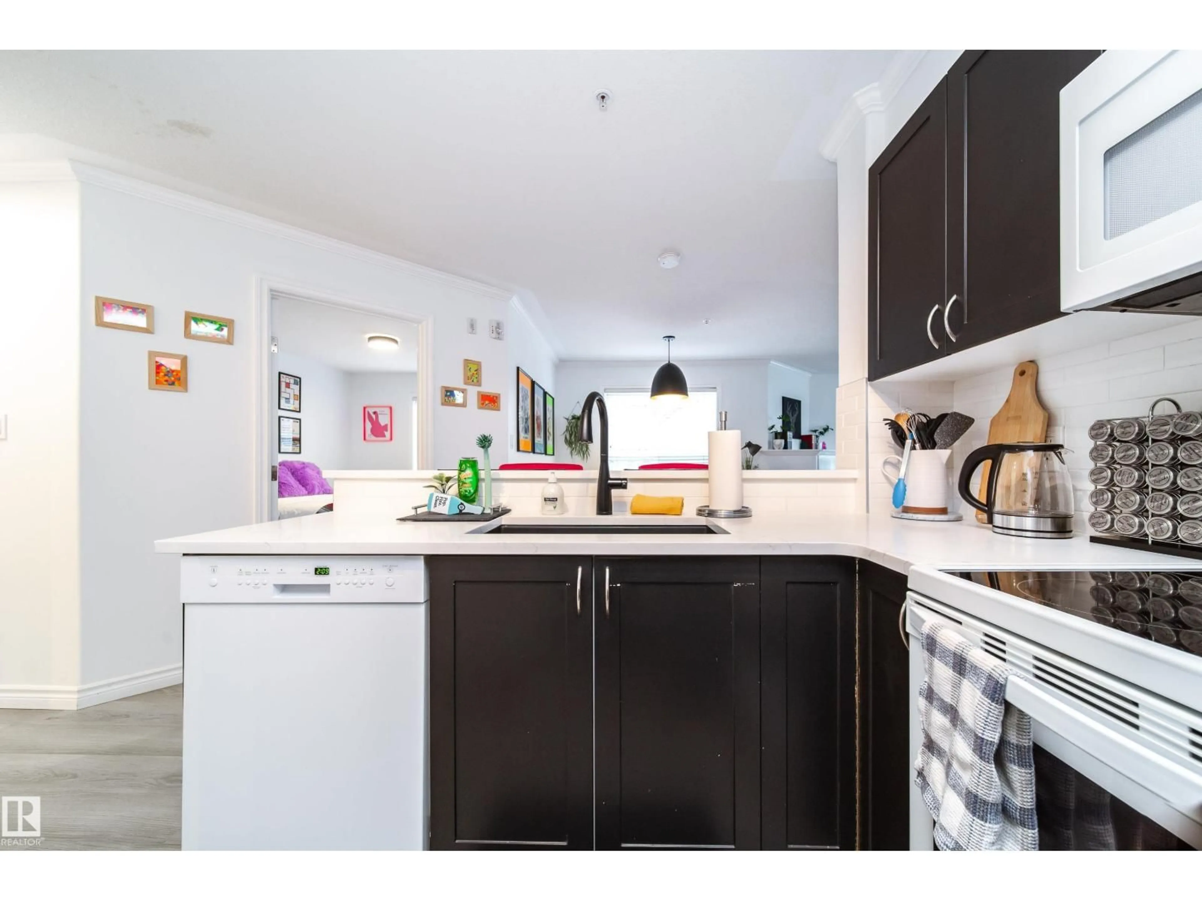 Open concept kitchen, unknown for #303 - 9938 104 ST NW, Edmonton Alberta T5K2X7