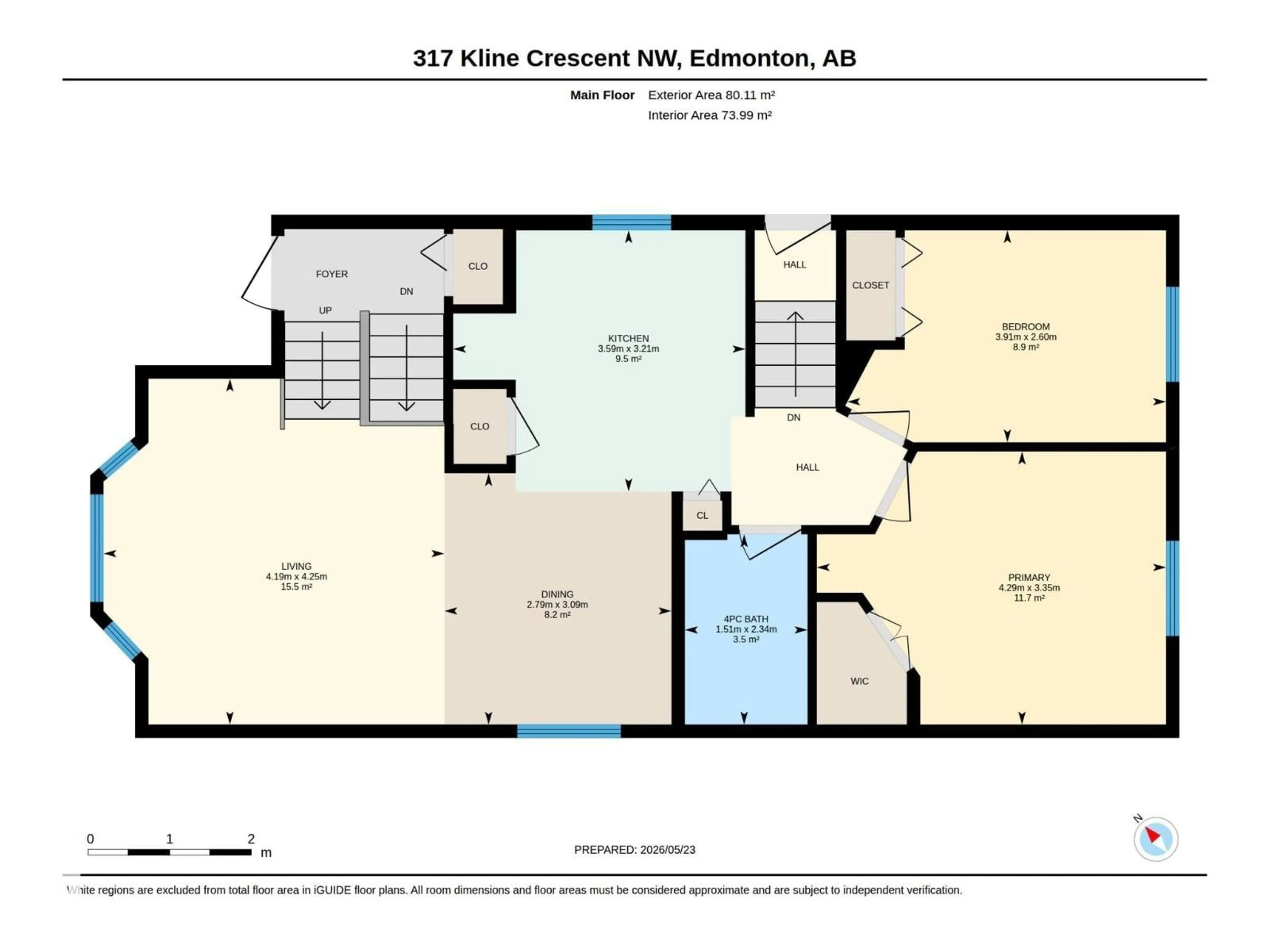 Floor plan for 317 KLINE CR, Edmonton Alberta T6L6K8
