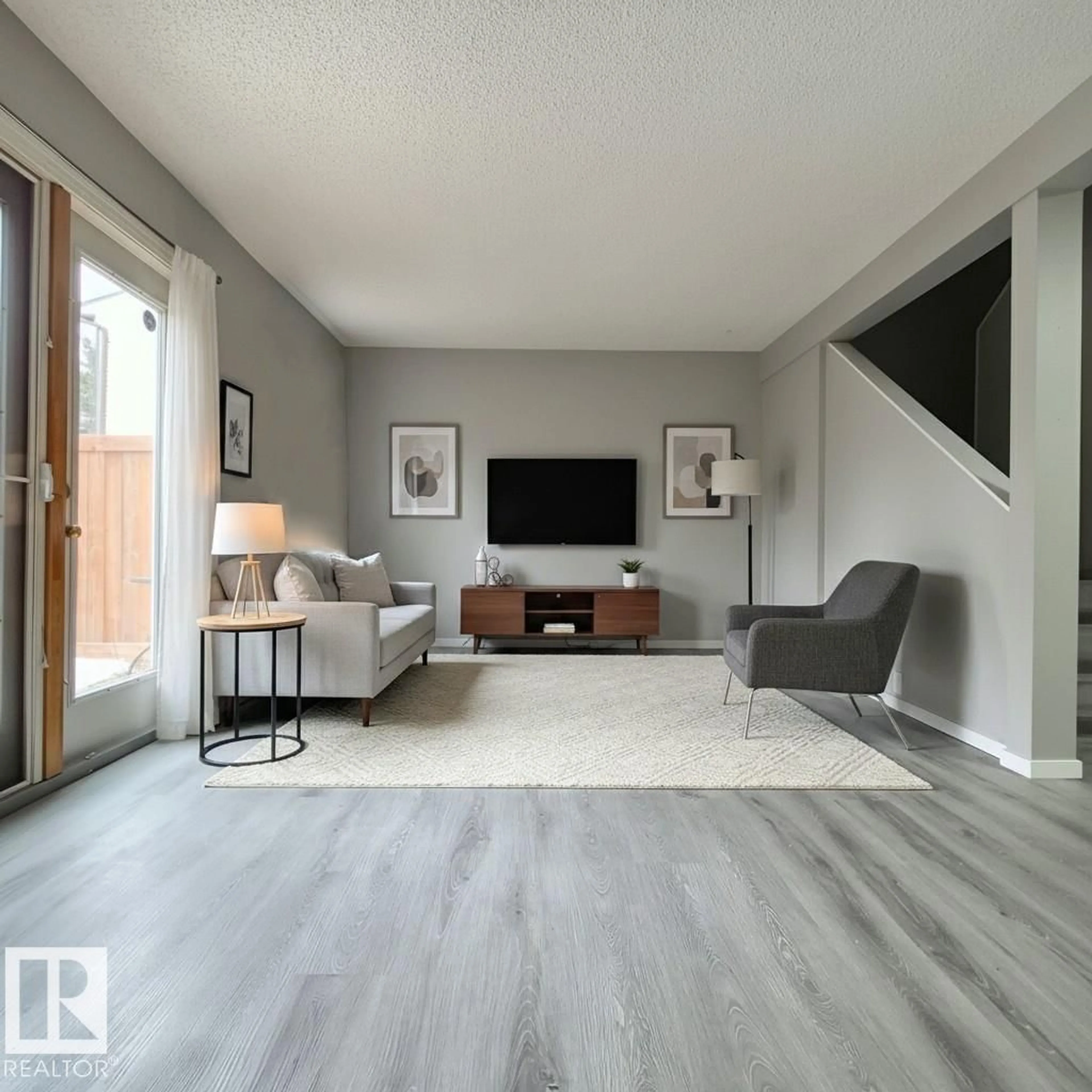 Living room with furniture, unknown for NW - 1312 LAKEWOOD RD, Edmonton Alberta T6K3P2