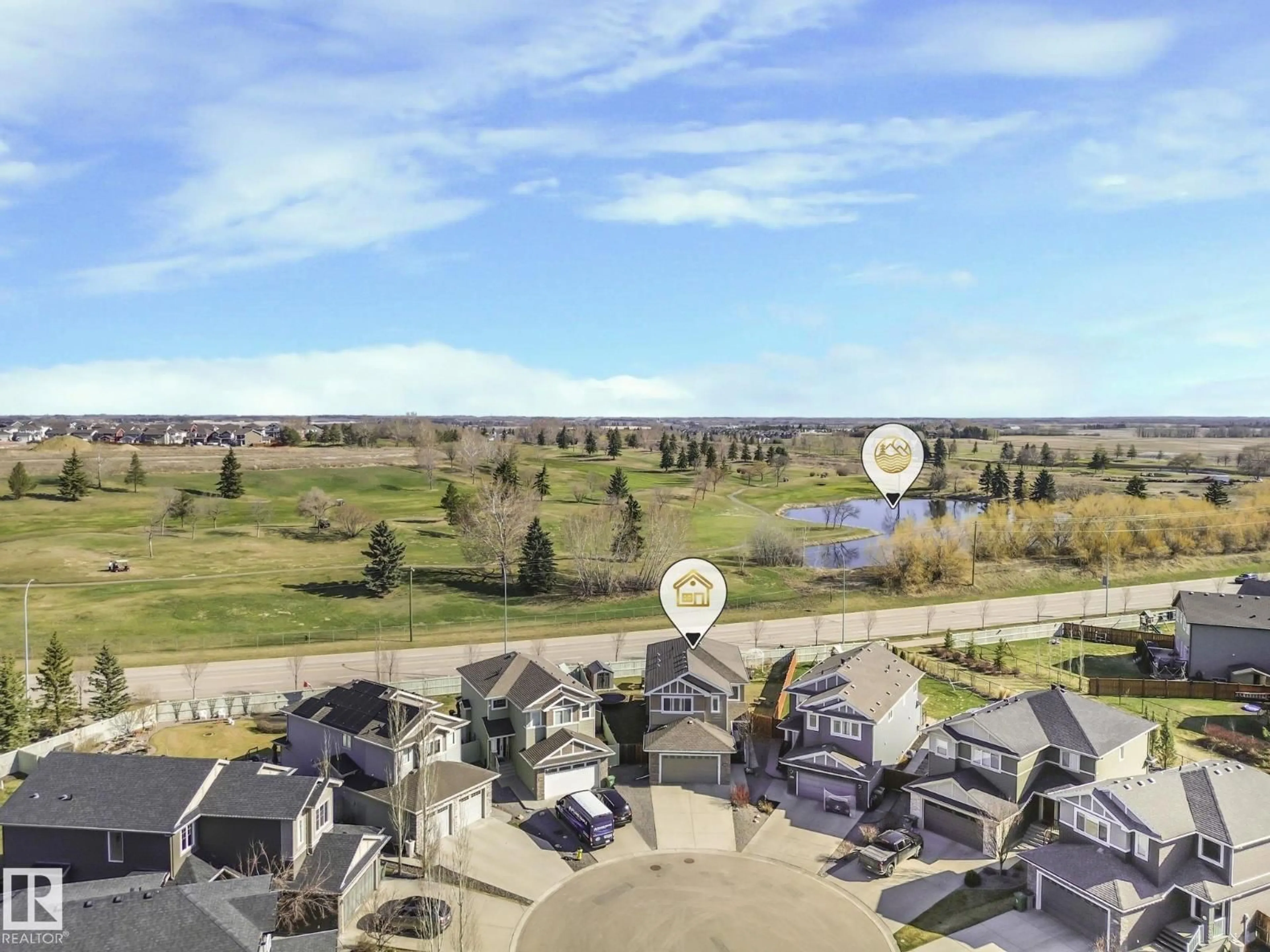 A pic from outside/outdoor area/front of a property/back of a property/a pic from drone, unknown for 3910 49 AV, Beaumont Alberta T4X1Y8