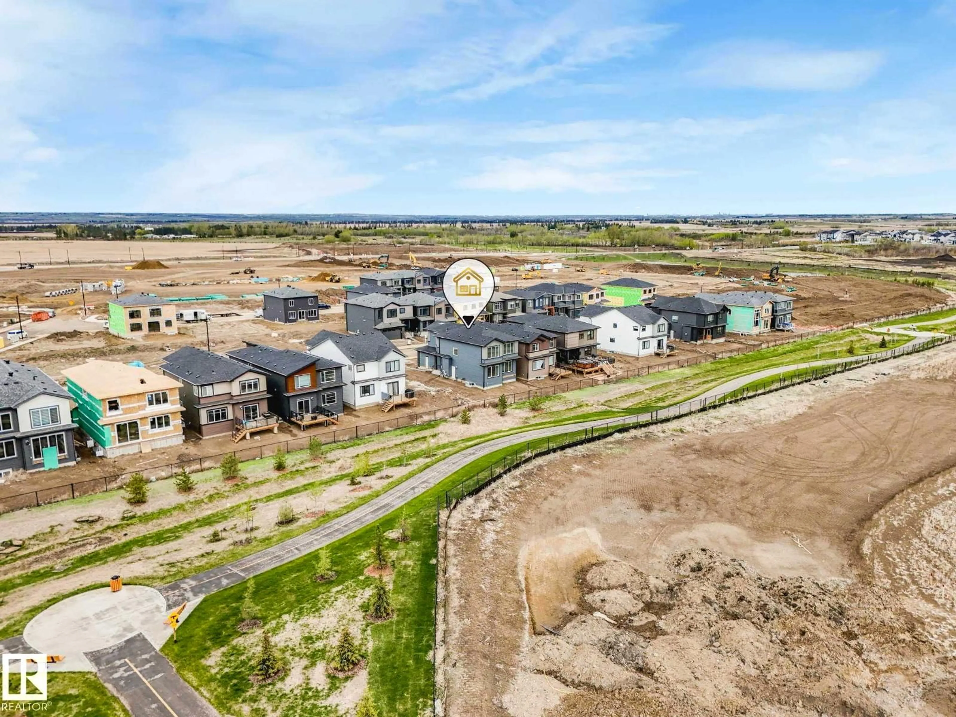 A pic from outside/outdoor area/front of a property/back of a property/a pic from drone, unknown for 173 CORRAL CIRCLE, Sherwood Park Alberta T5N1L5