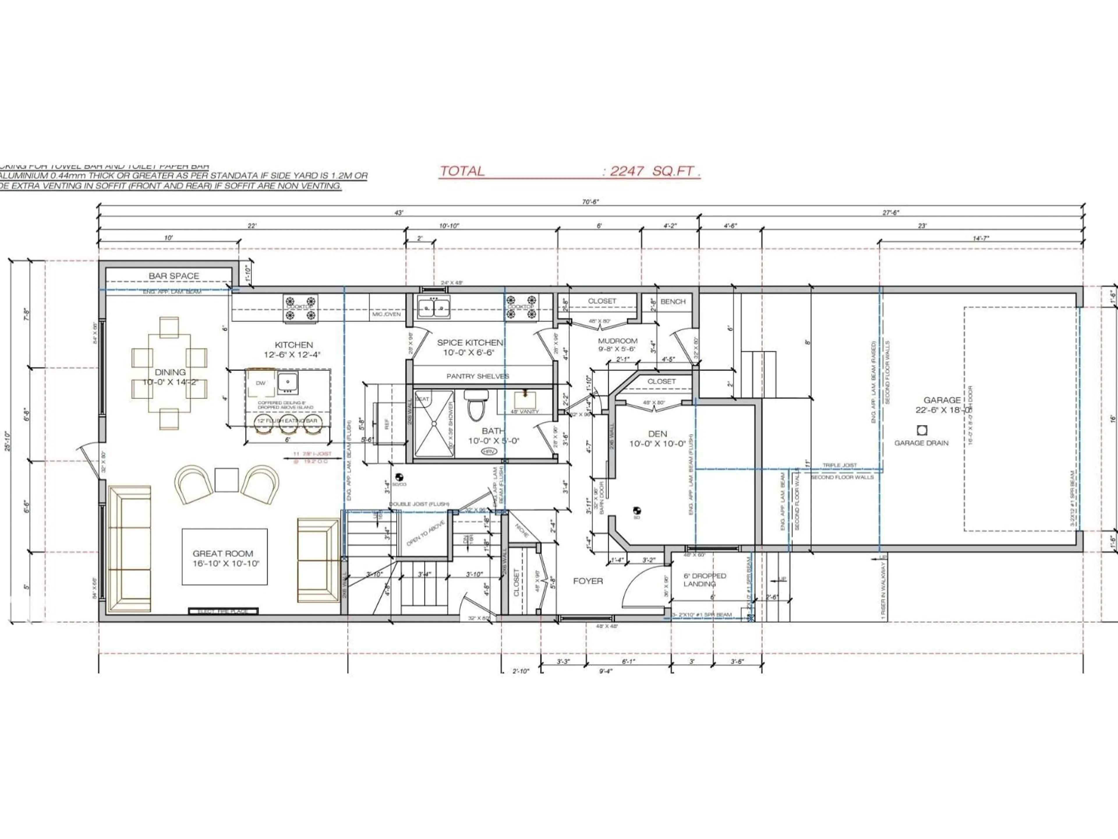 Floor plan for 4727 17 AV, Edmonton Alberta T6X0P6