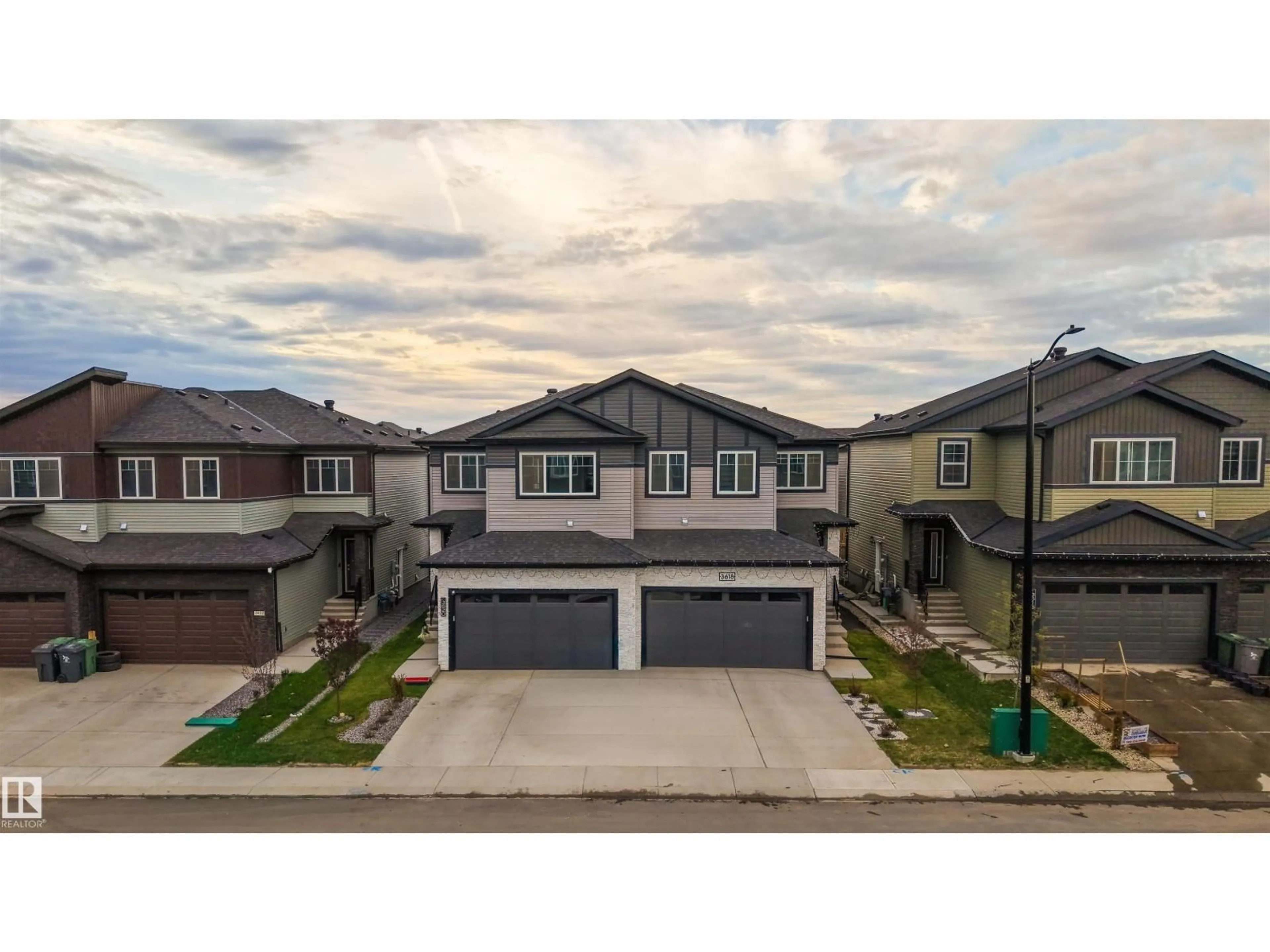 A pic from outside/outdoor area/front of a property/back of a property/a pic from drone, street for 3620 41 AVE, Beaumont Alberta T4X3B5