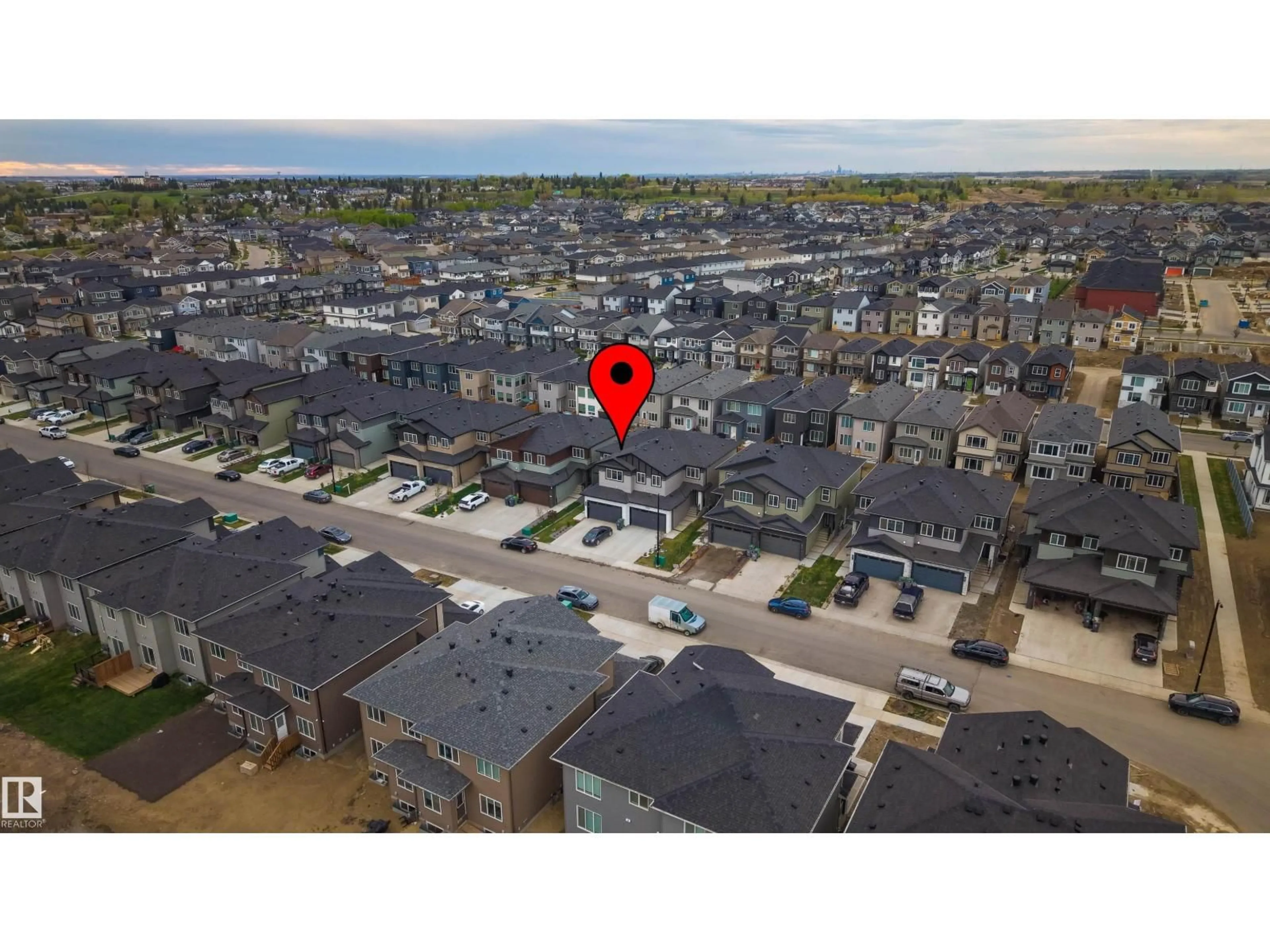 A pic from outside/outdoor area/front of a property/back of a property/a pic from drone, street for 3620 41 AVE, Beaumont Alberta T4X3B5