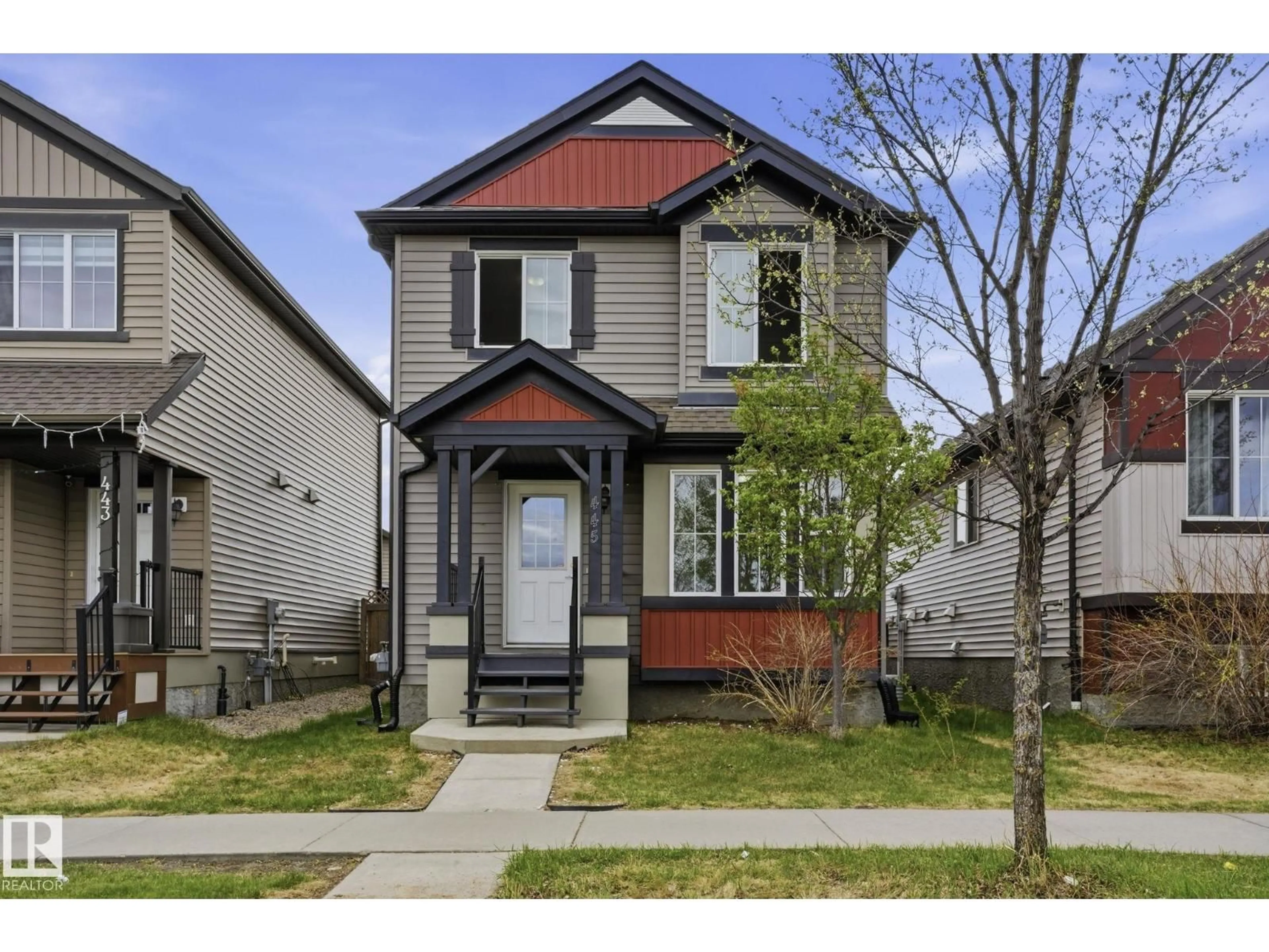 Home with brick exterior material, street for 445 WATT BV, Edmonton Alberta T6X1P9