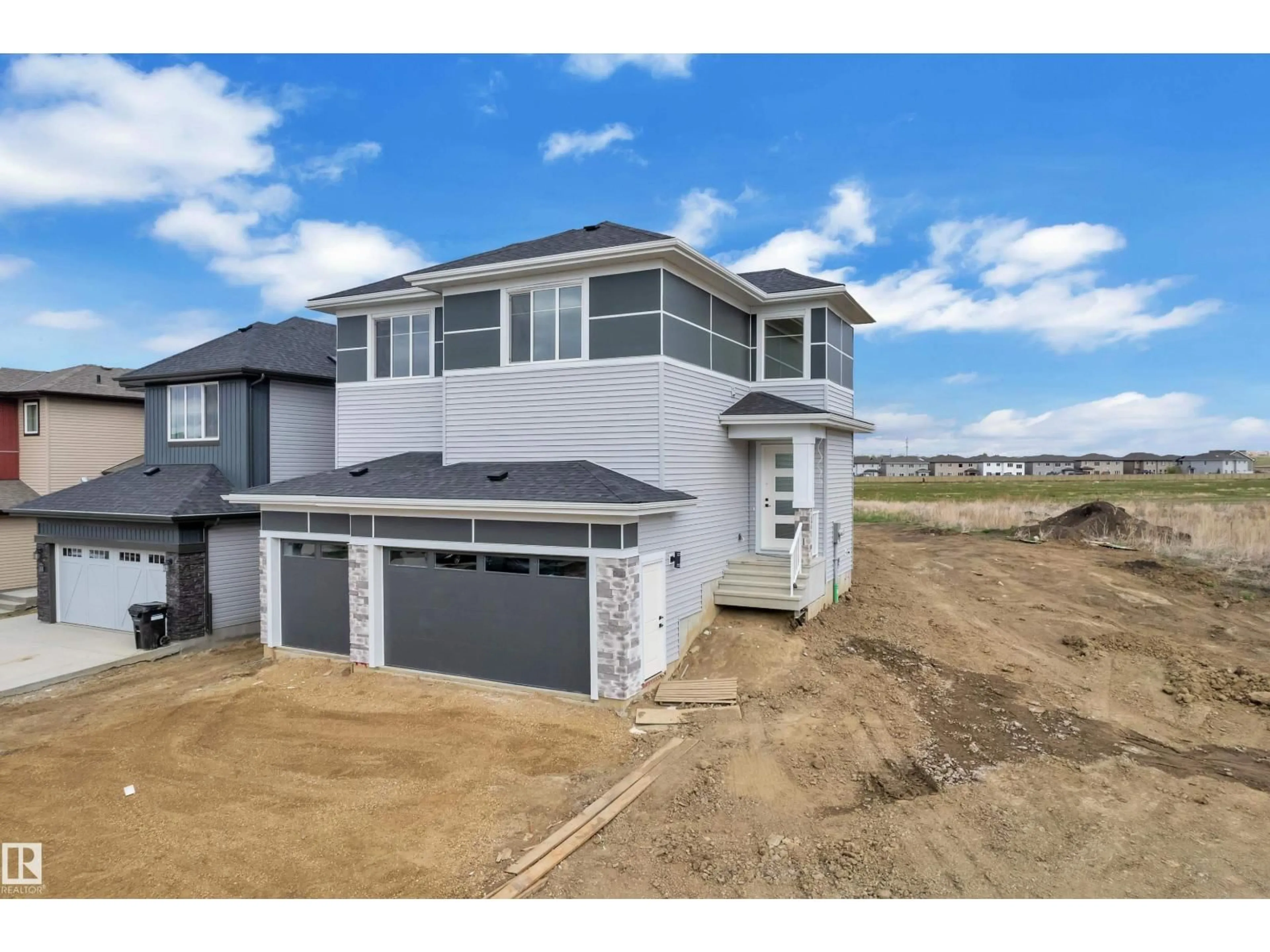 A pic from outside/outdoor area/front of a property/back of a property/a pic from drone, unknown for 12 COBBLESTONE GA, Spruce Grove Alberta T7X4E4