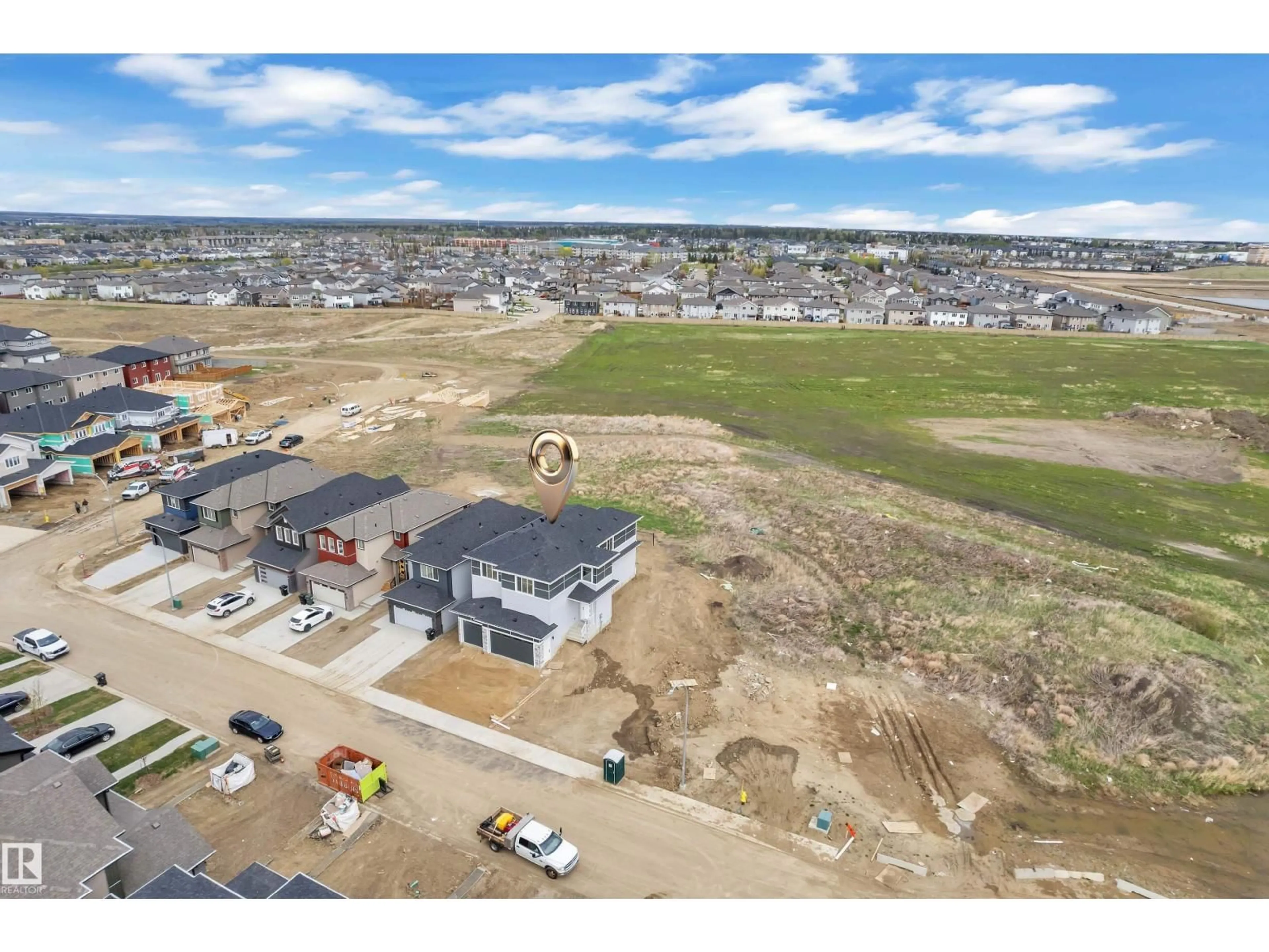 A pic from outside/outdoor area/front of a property/back of a property/a pic from drone, unknown for 12 COBBLESTONE GA, Spruce Grove Alberta T7X4E4