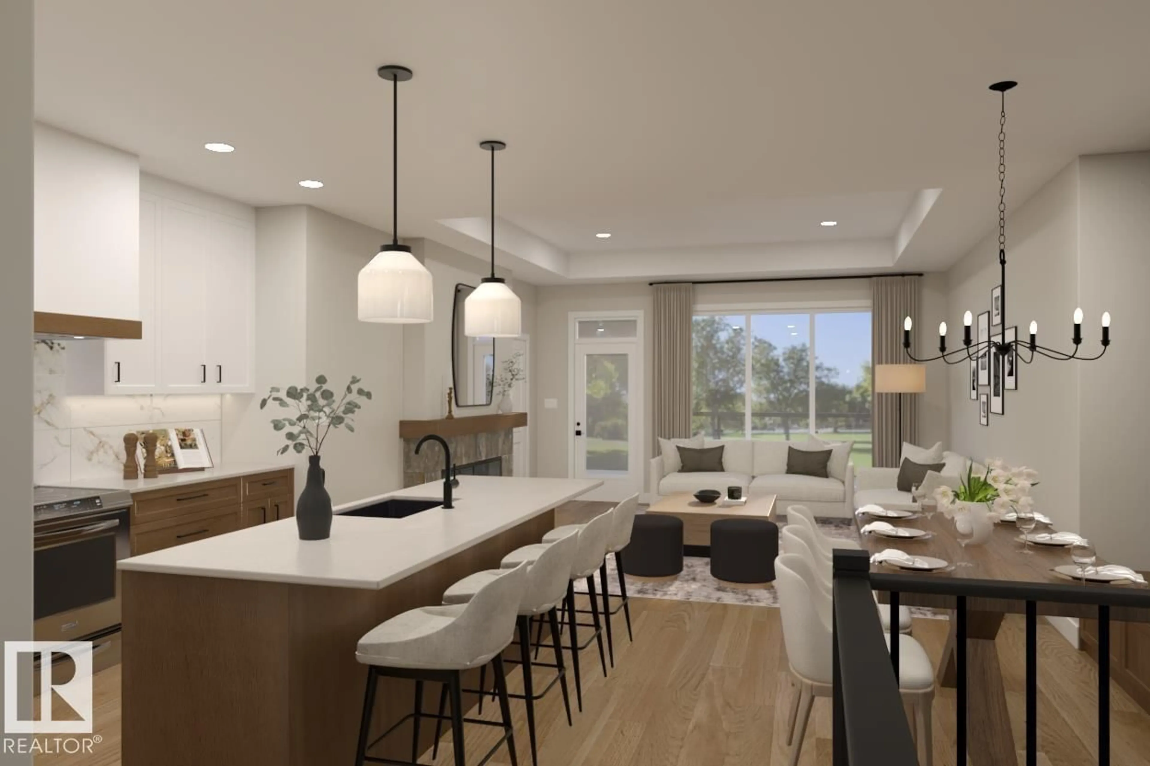 Open concept kitchen, unknown for 15 NEWBURY CI, Sherwood Park Alberta T8B0G1
