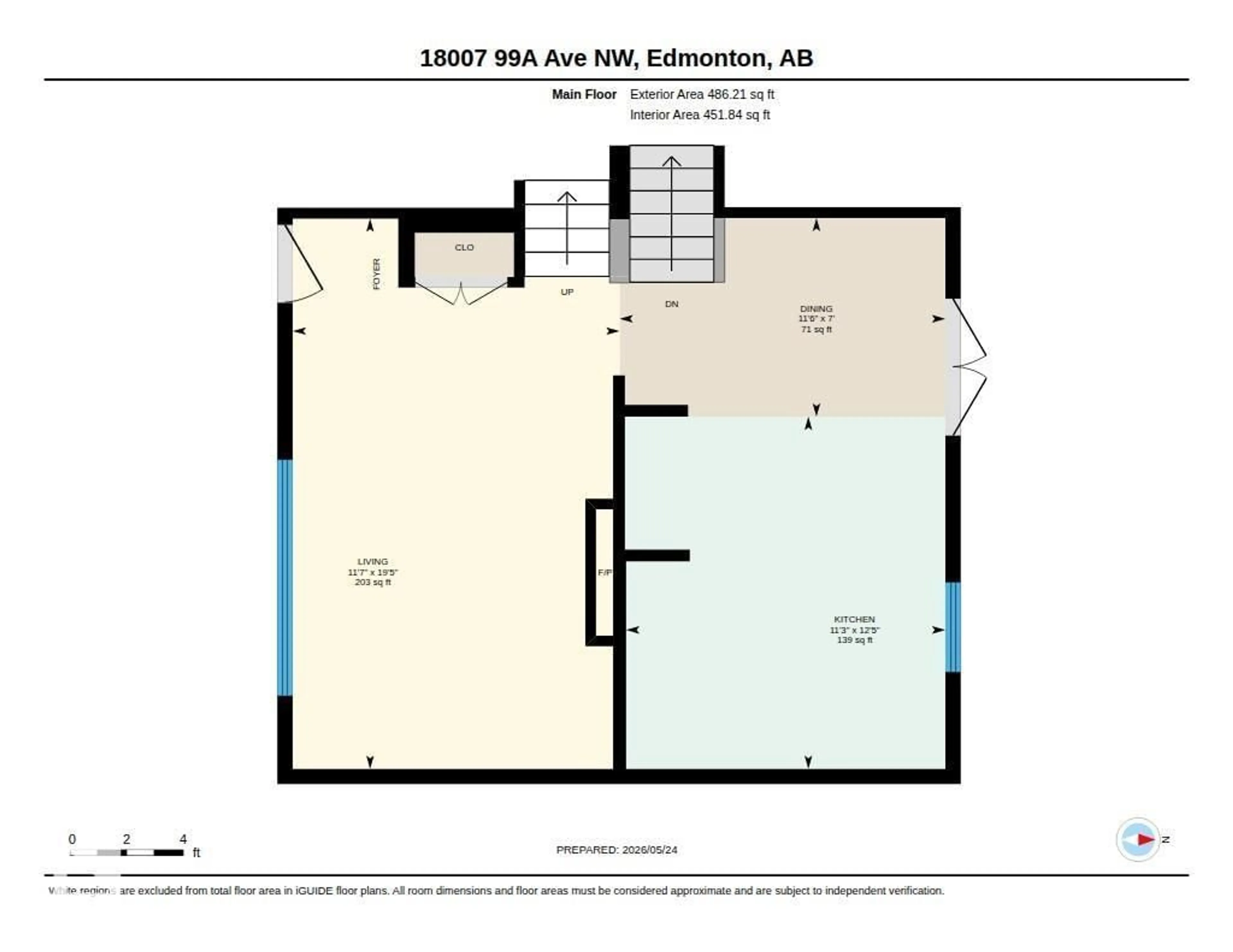 Floor plan for 18007 99A AV NW, Edmonton Alberta T5T4B9
