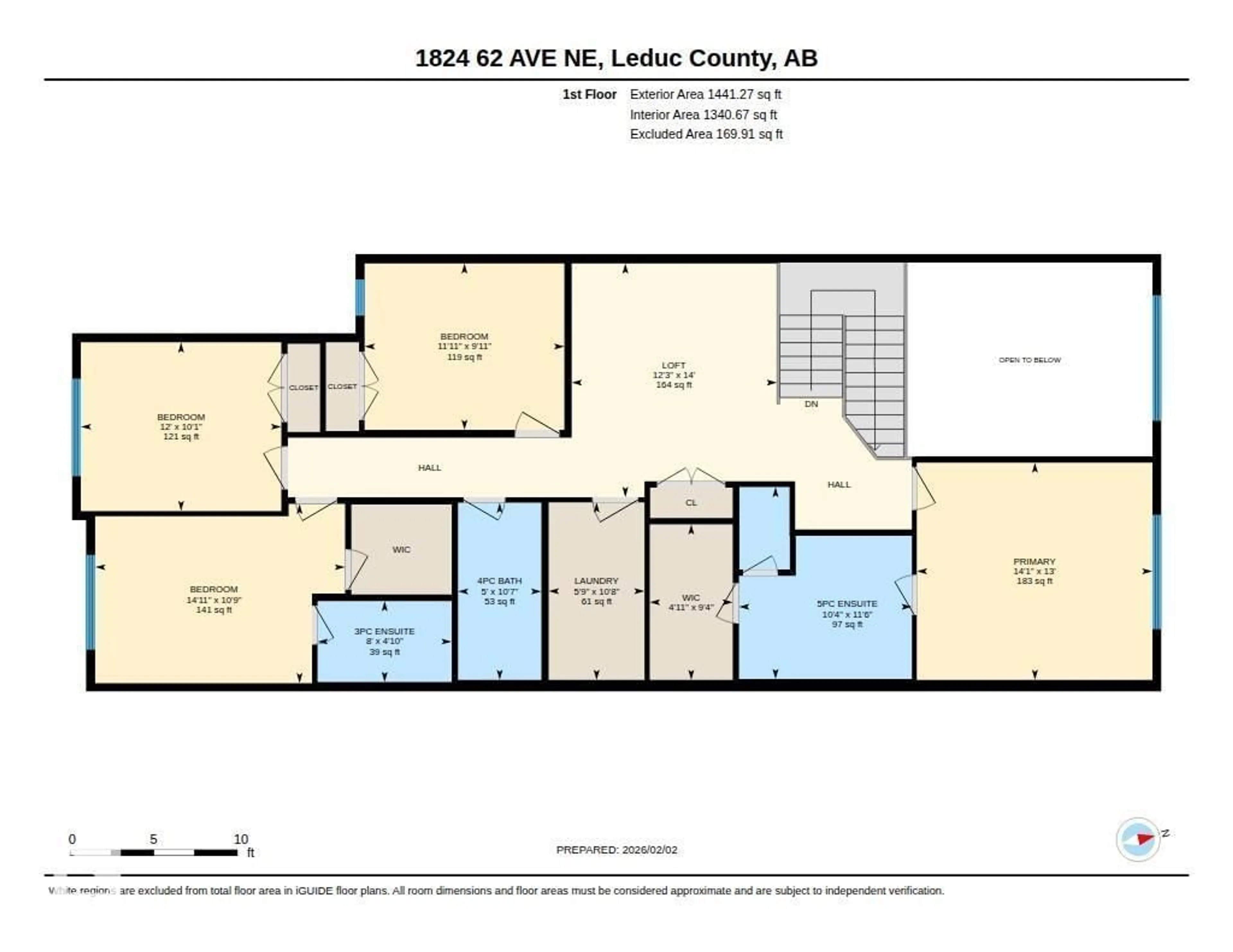Floor plan for 1824 62 AV, Rural Leduc County Alberta T4X3C8