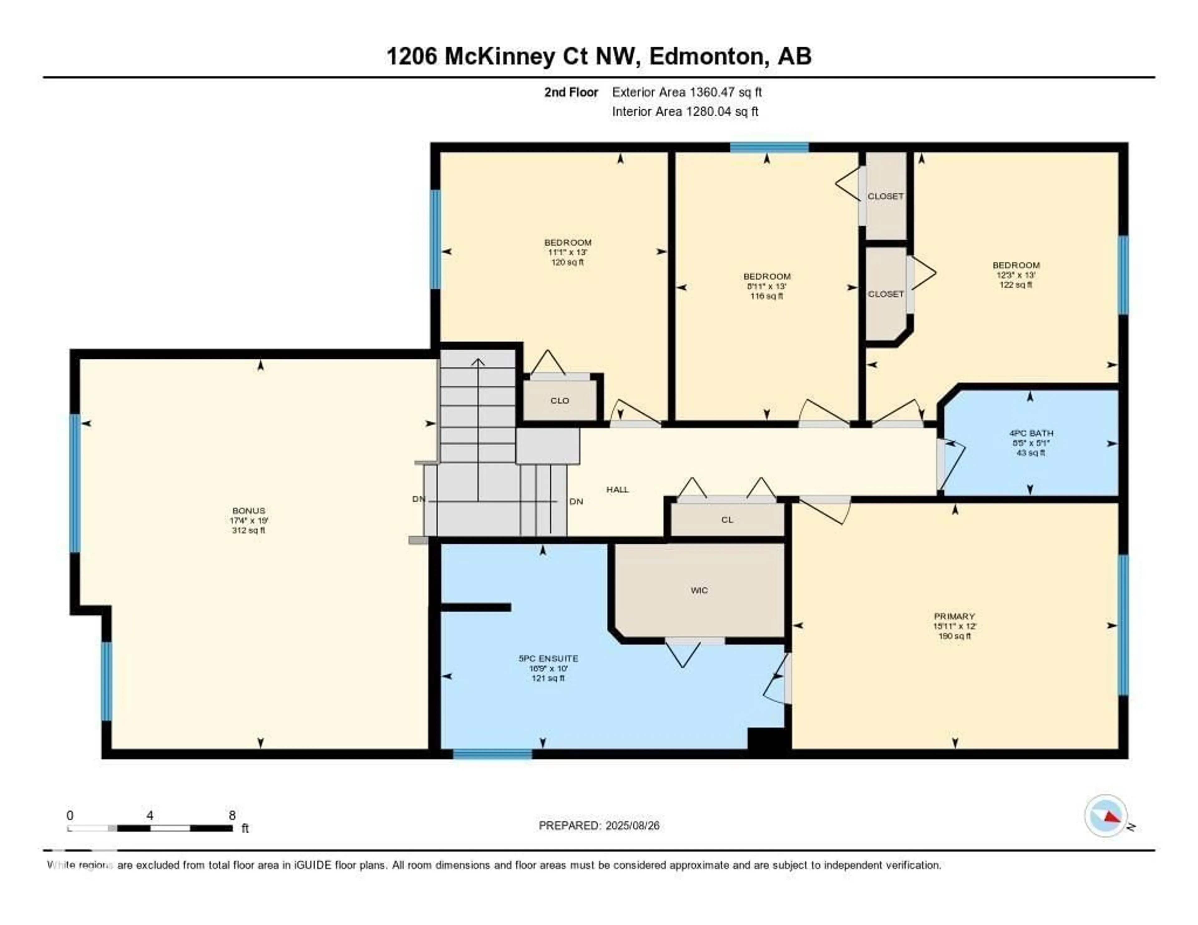 Floor plan for NW - 1206 MCKINNEY CO, Edmonton Alberta T6R0B7