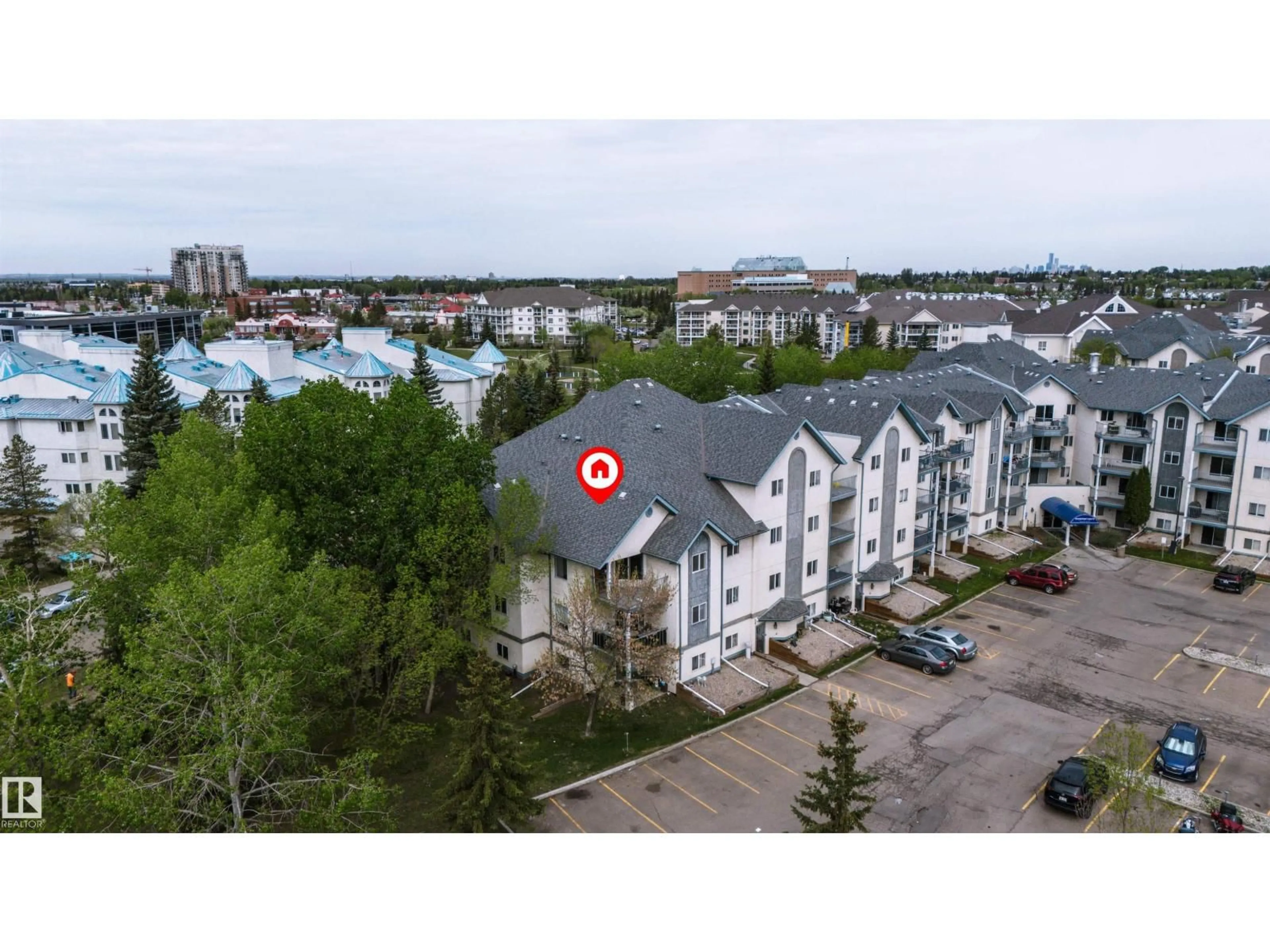 A pic from outside/outdoor area/front of a property/back of a property/a pic from drone, unknown for #302 - 2508 50 ST, Edmonton Alberta T6L6X9