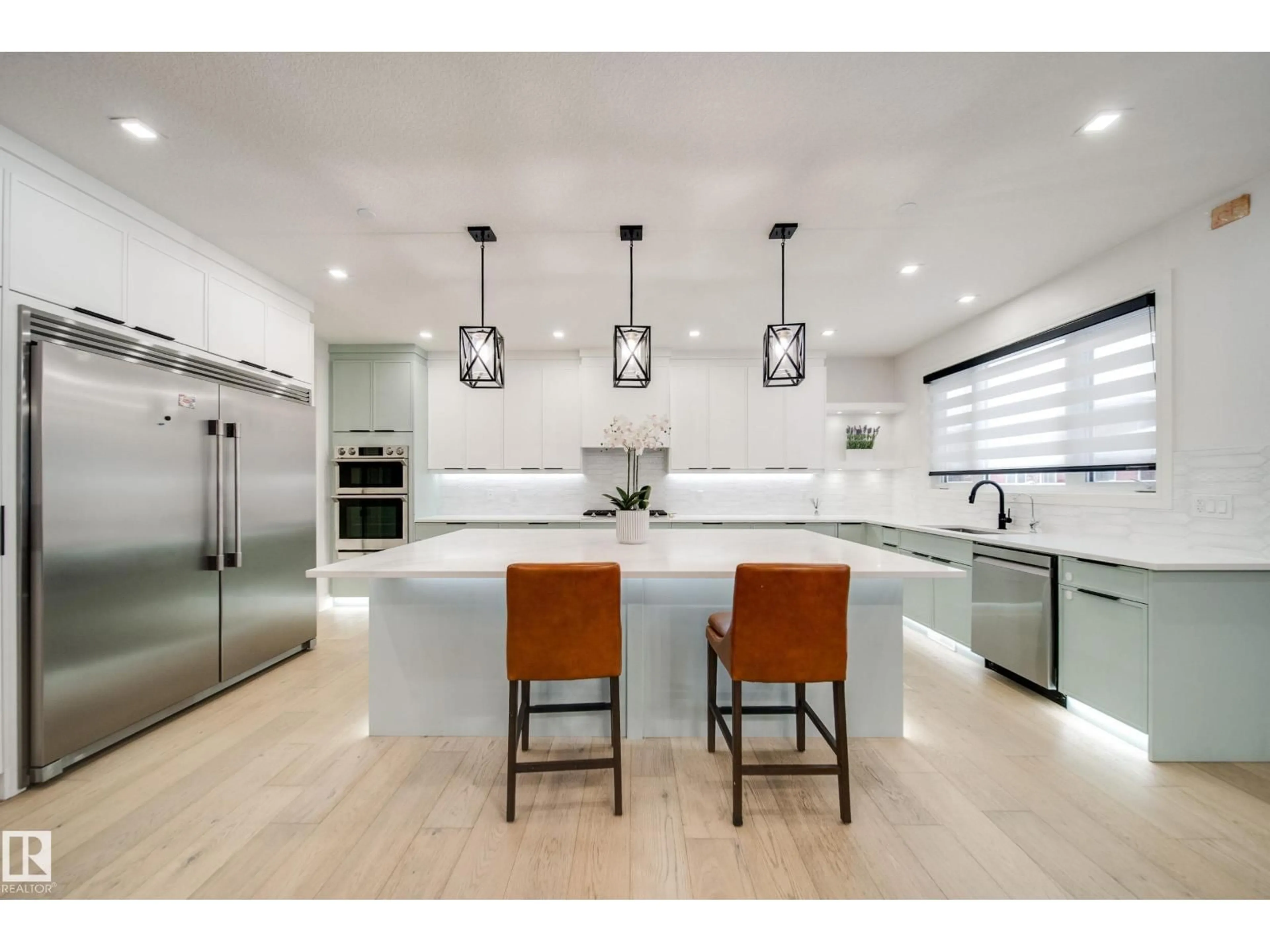 Contemporary kitchen, ceramic/tile floor for 4416 SUZANNA CR, Edmonton Alberta T6X0Y4