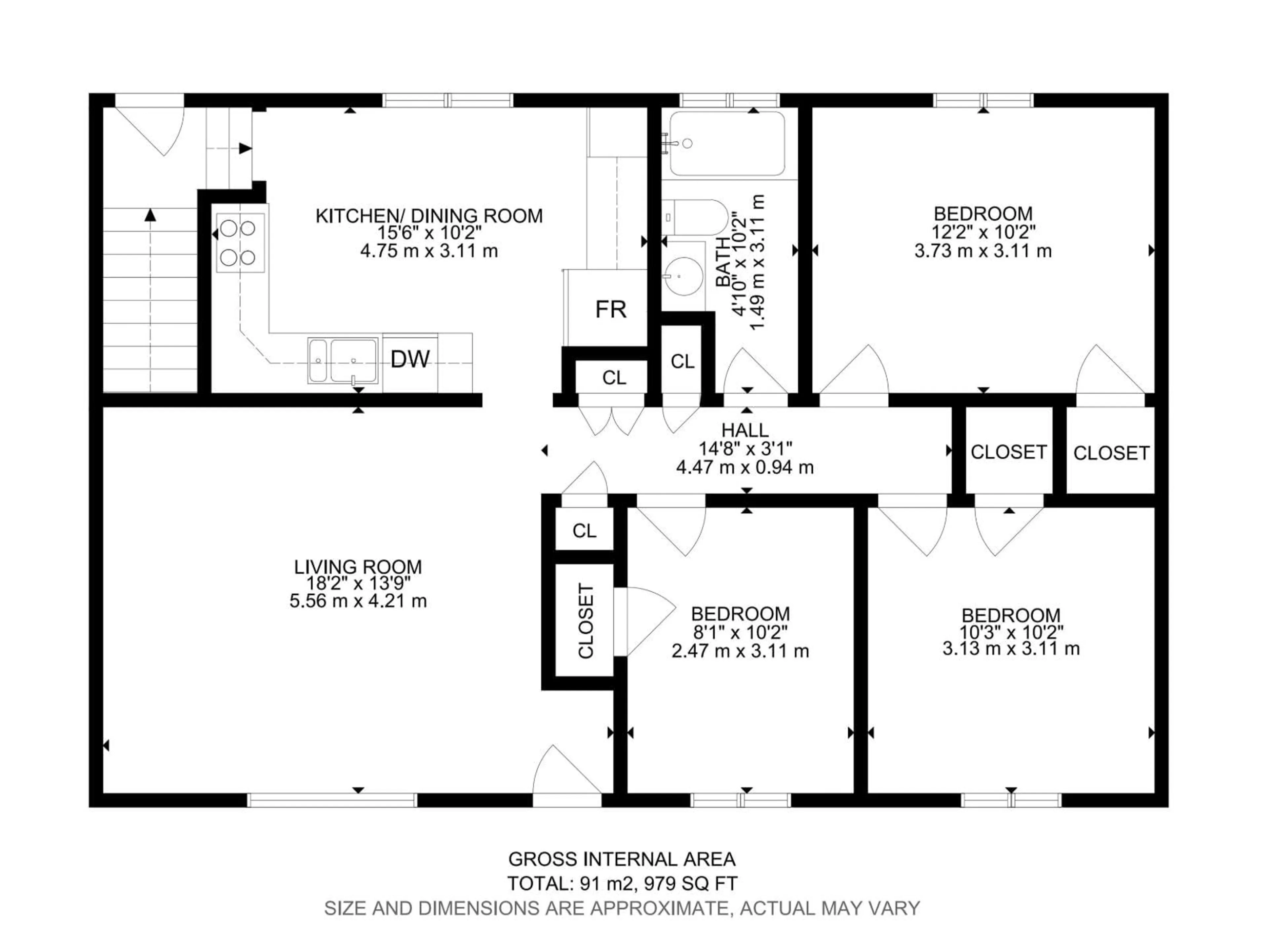 Floor plan for 13548 123 ST, Edmonton Alberta T5L0K3