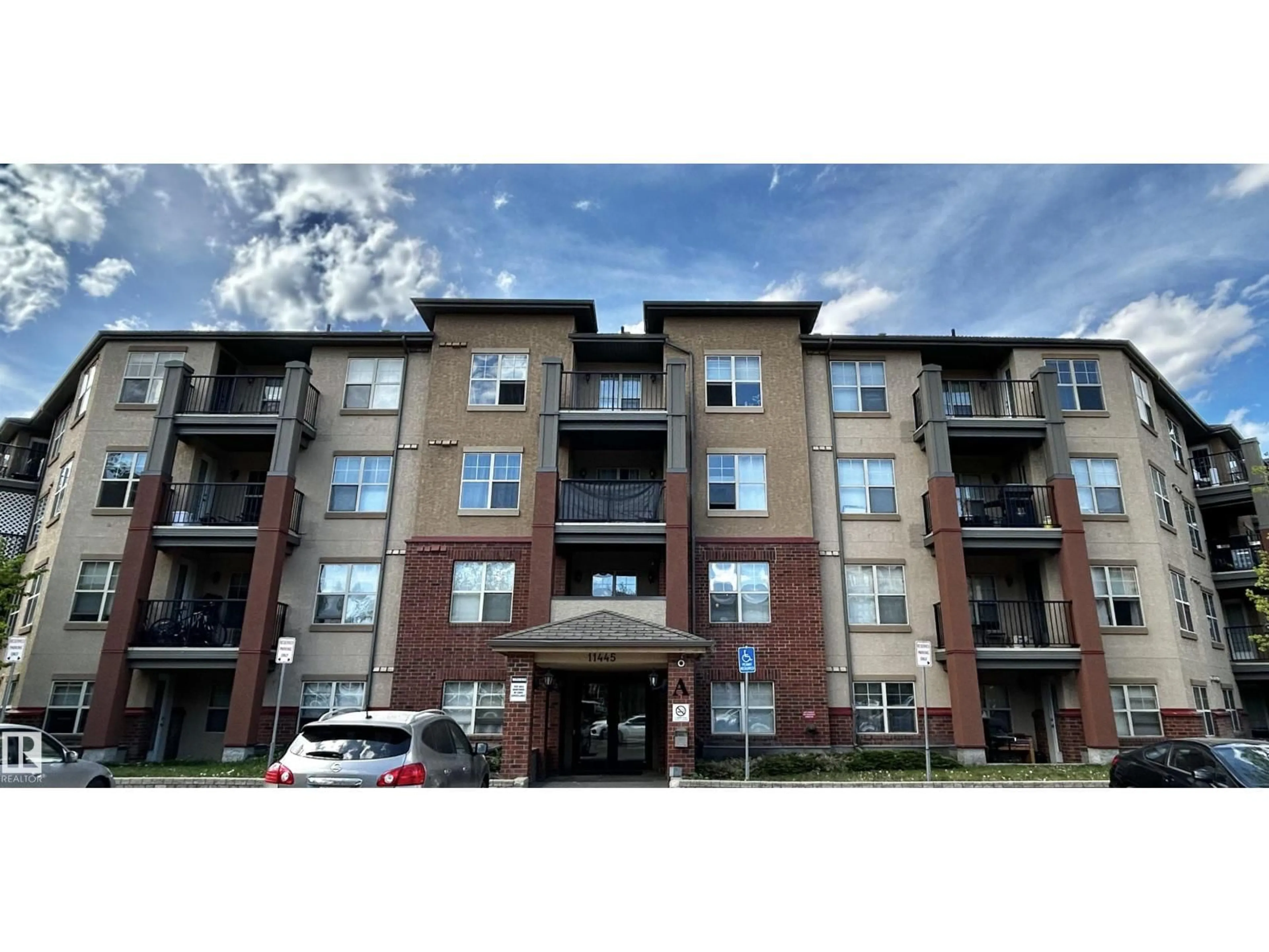 A pic from outside/outdoor area/front of a property/back of a property/a pic from drone, building for 205 - 11445 ELLERSLIE RD, Edmonton Alberta T6W1T1