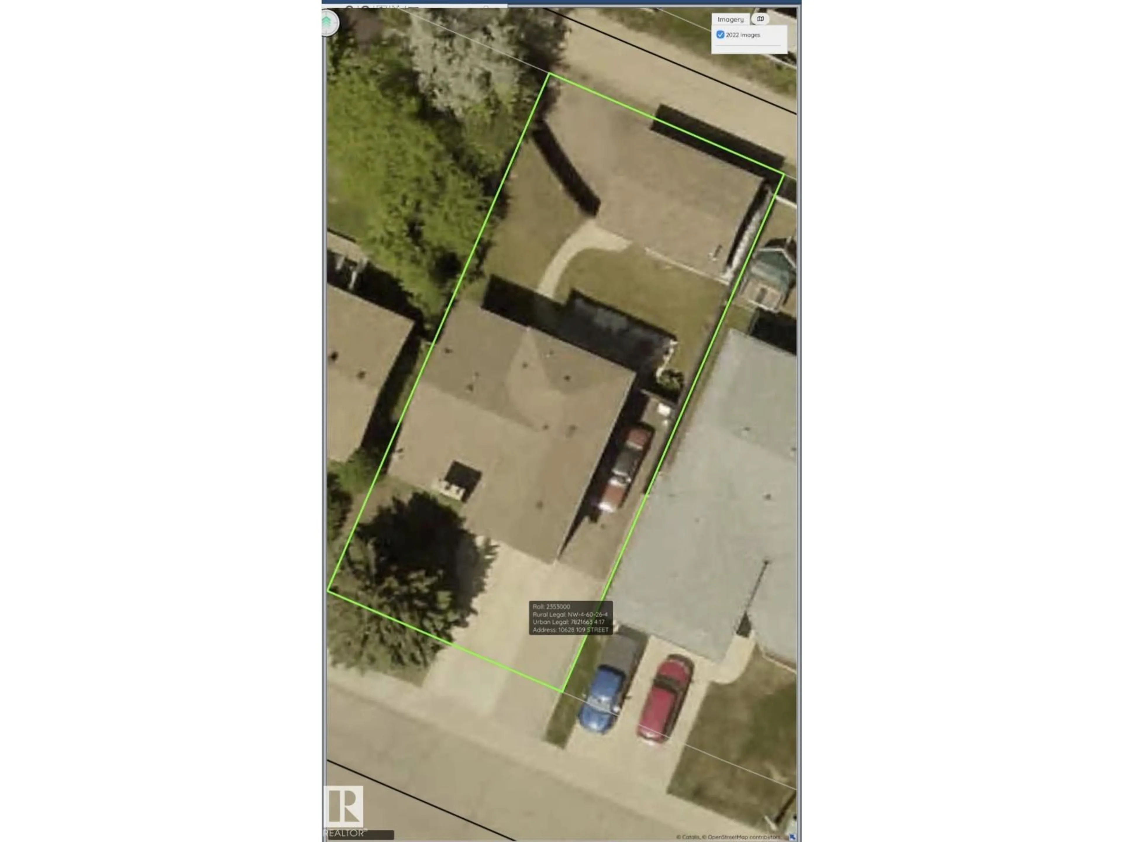 A pic from outside/outdoor area/front of a property/back of a property/a pic from drone, street for 10628 109 ST, Westlock Alberta T7P1B7