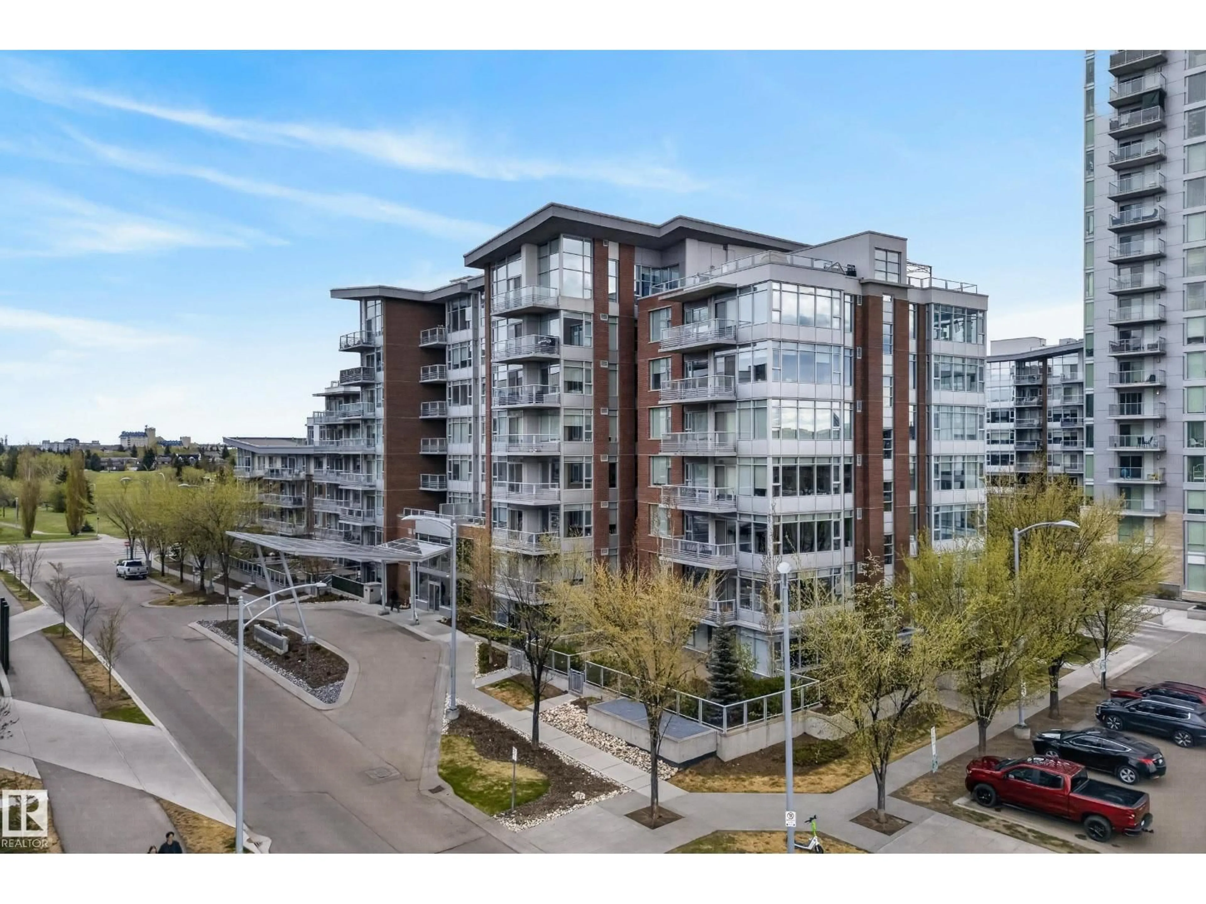 A pic from outside/outdoor area/front of a property/back of a property/a pic from drone, unknown for #808 - 2612 109 ST NW, Edmonton Alberta T6J3T1