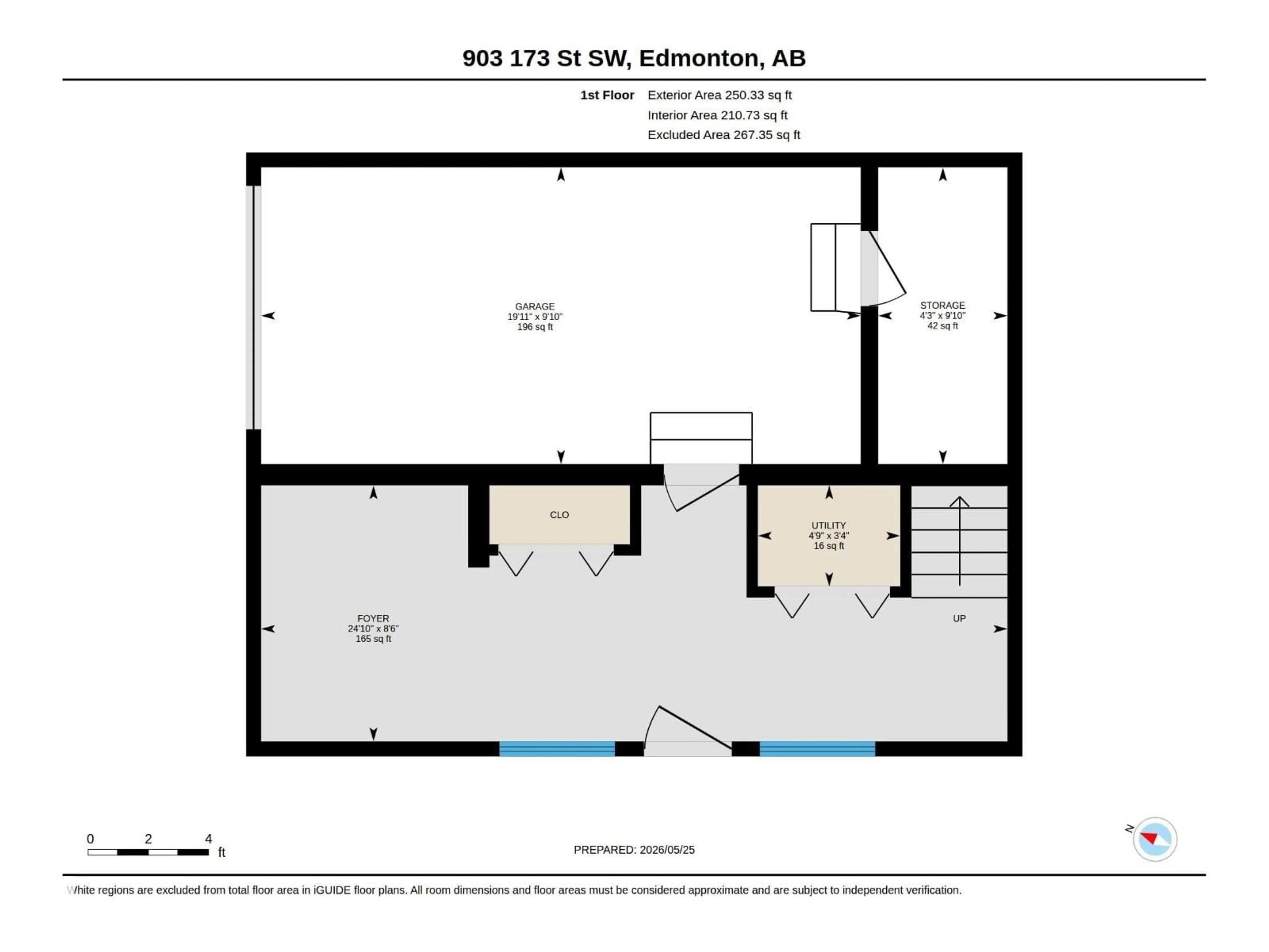 Floor plan for SW - 903 173 ST, Edmonton Alberta T6W3V4